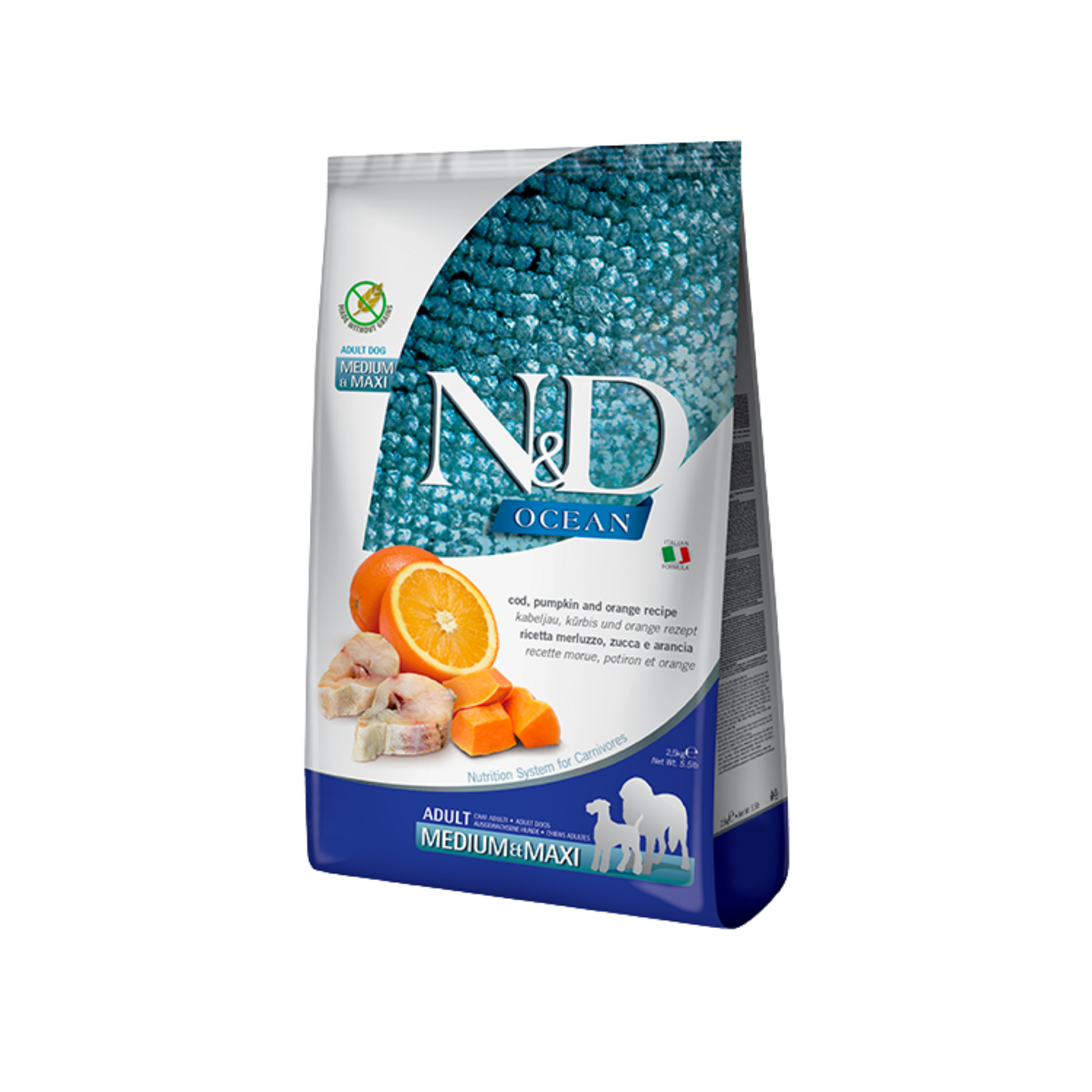 Farmina N&D Cod, Pumpkin & Orange Adult Medium & Maxi