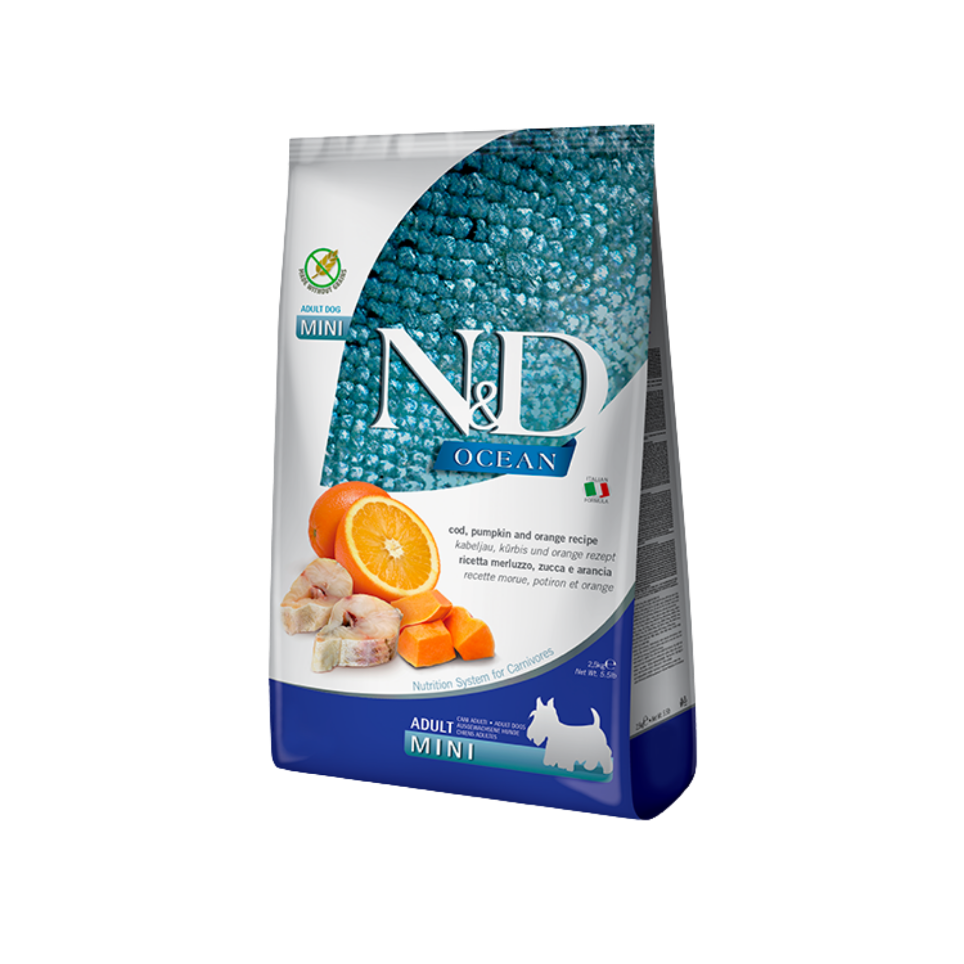Farmina N&D Cod, Pumpkin & Orange Adult Mini Dry Dog Food