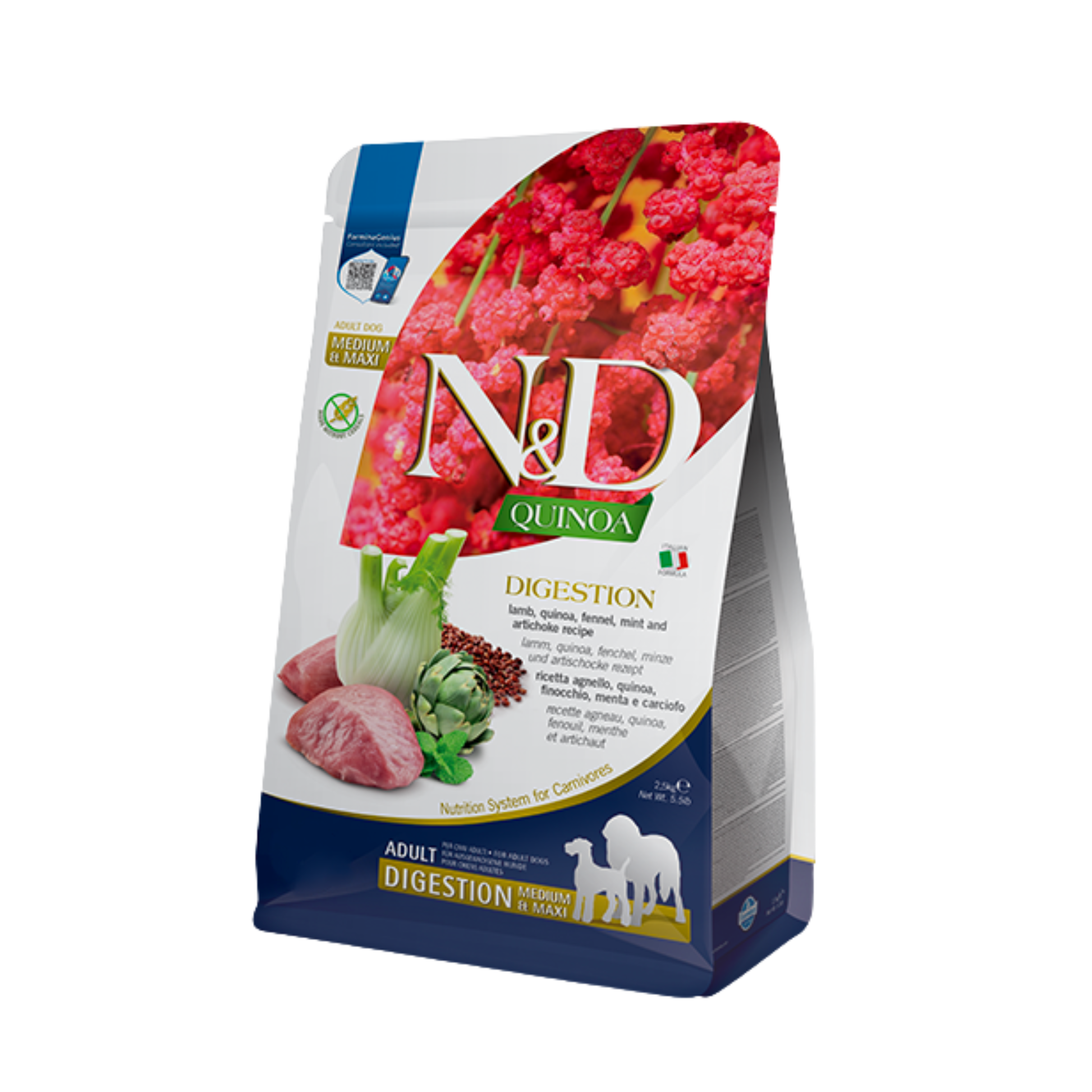 Farmina N&D Digestion Lamb Medium & Maxi Dry Dog Food