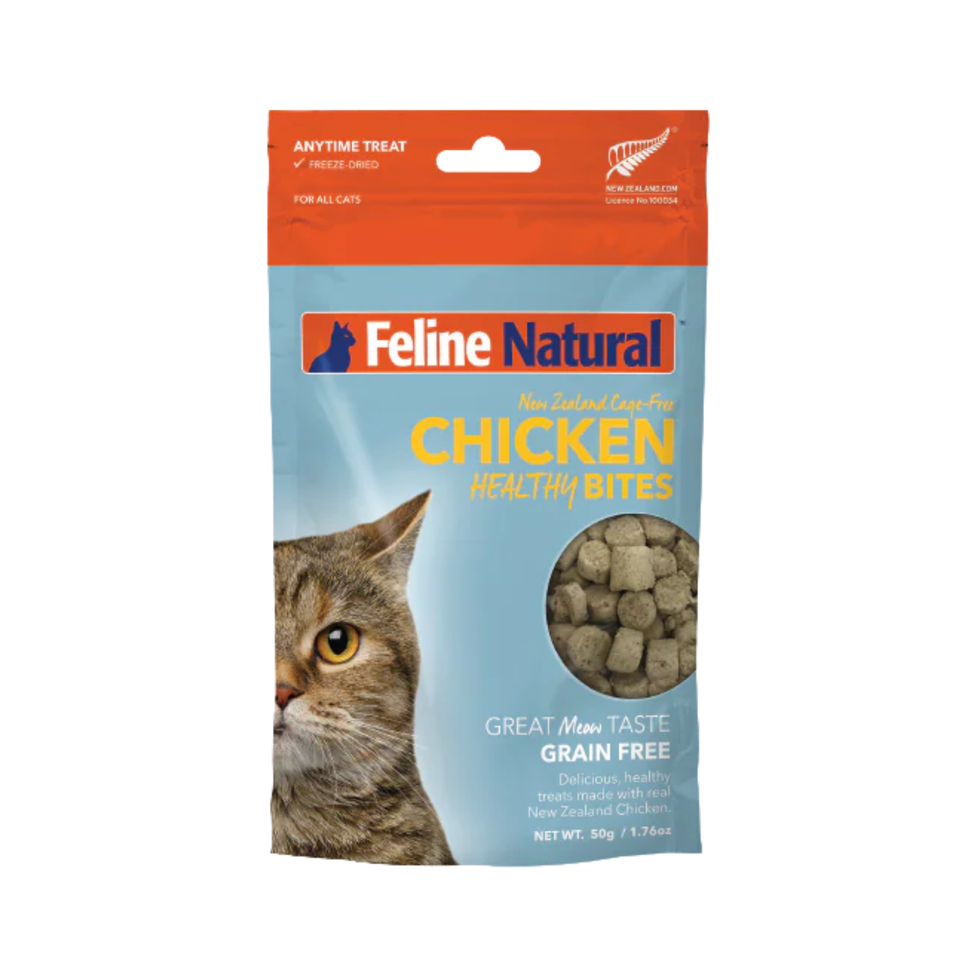Feline Natural New Zealand Freeze-Dried Chicken Healthy Bites Cat Treats
