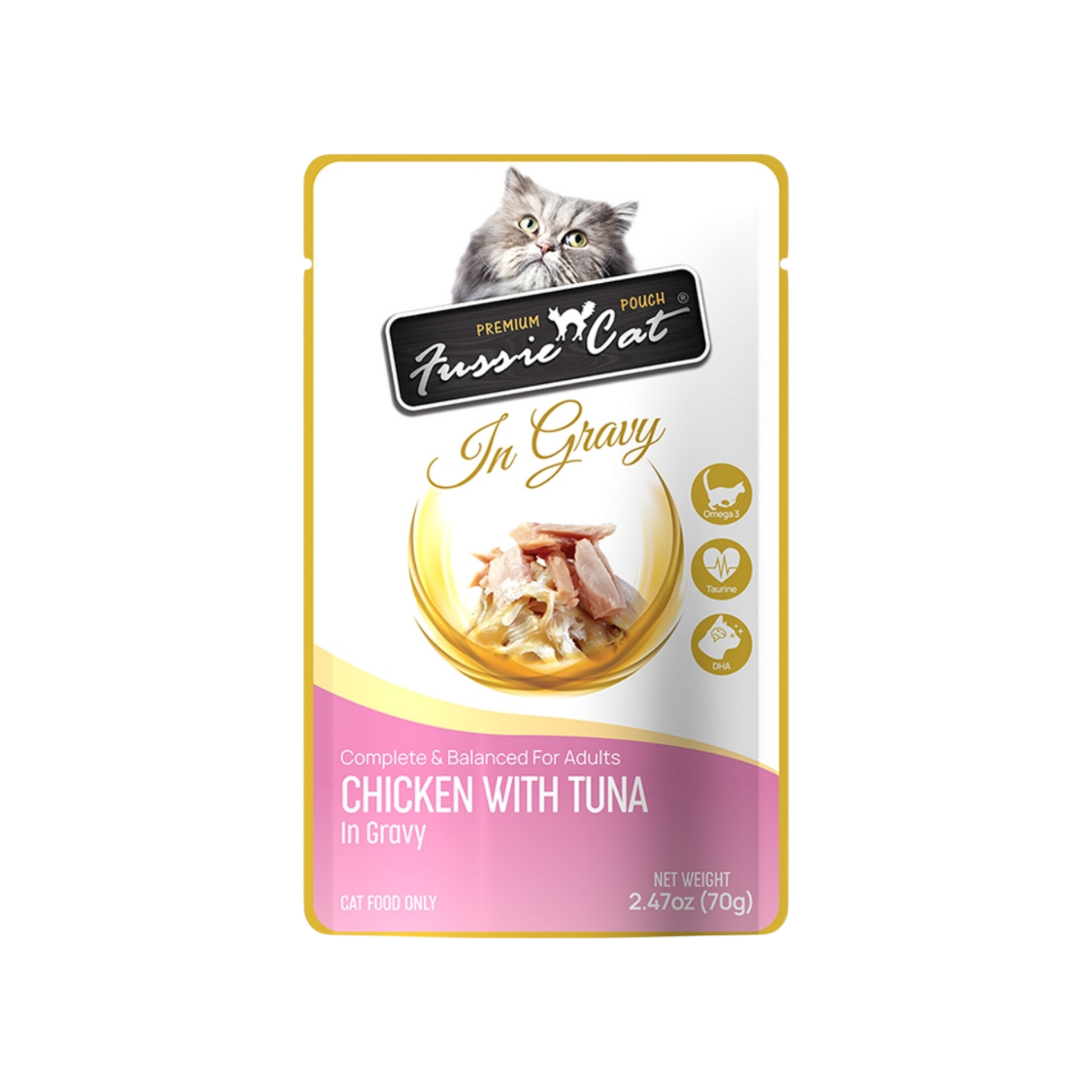 Fussie Cat Chicken with Tuna in Gravy Pouch Recipe