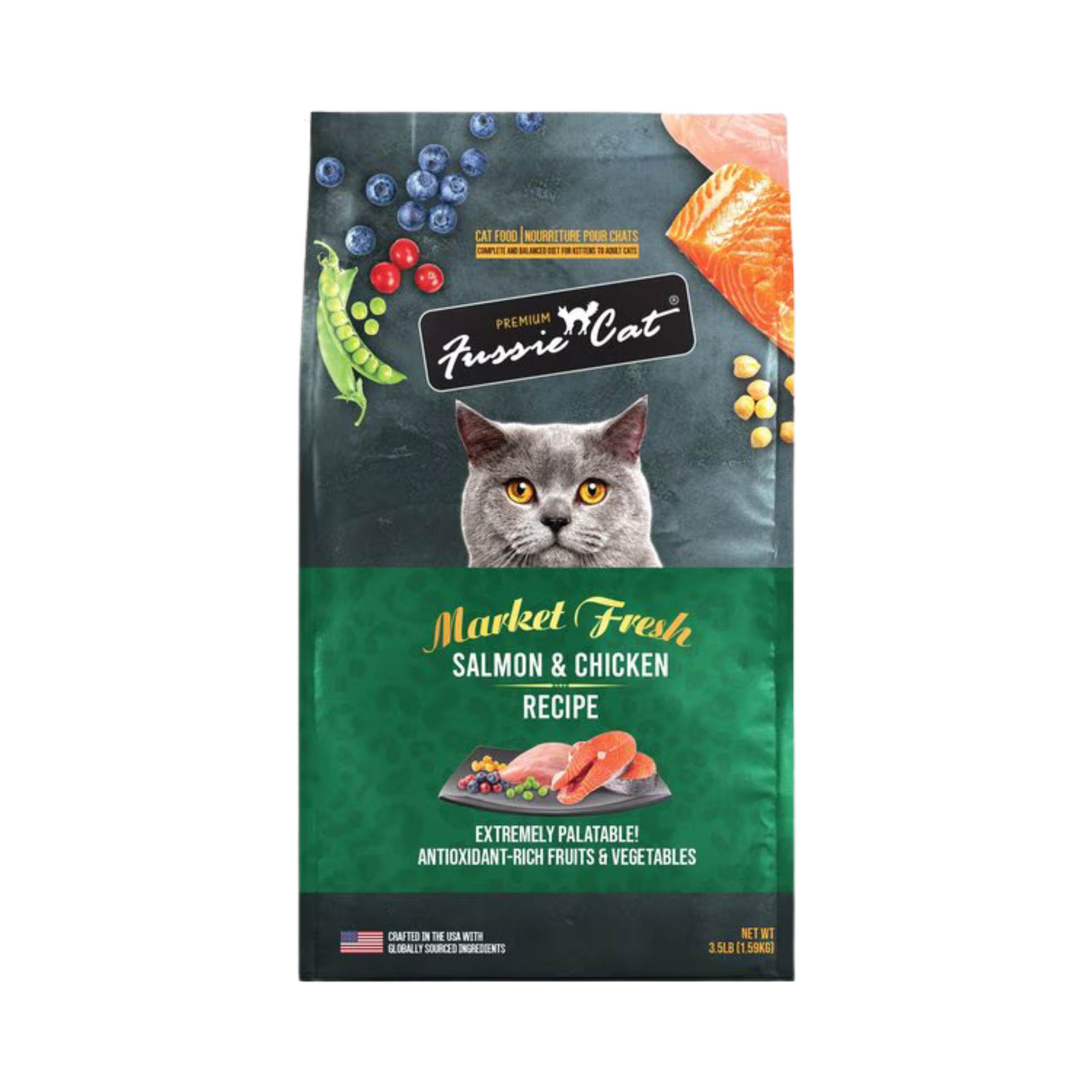 Fussie Cat Market Fresh Salmon & Chicken Recipe Dry Cat Food