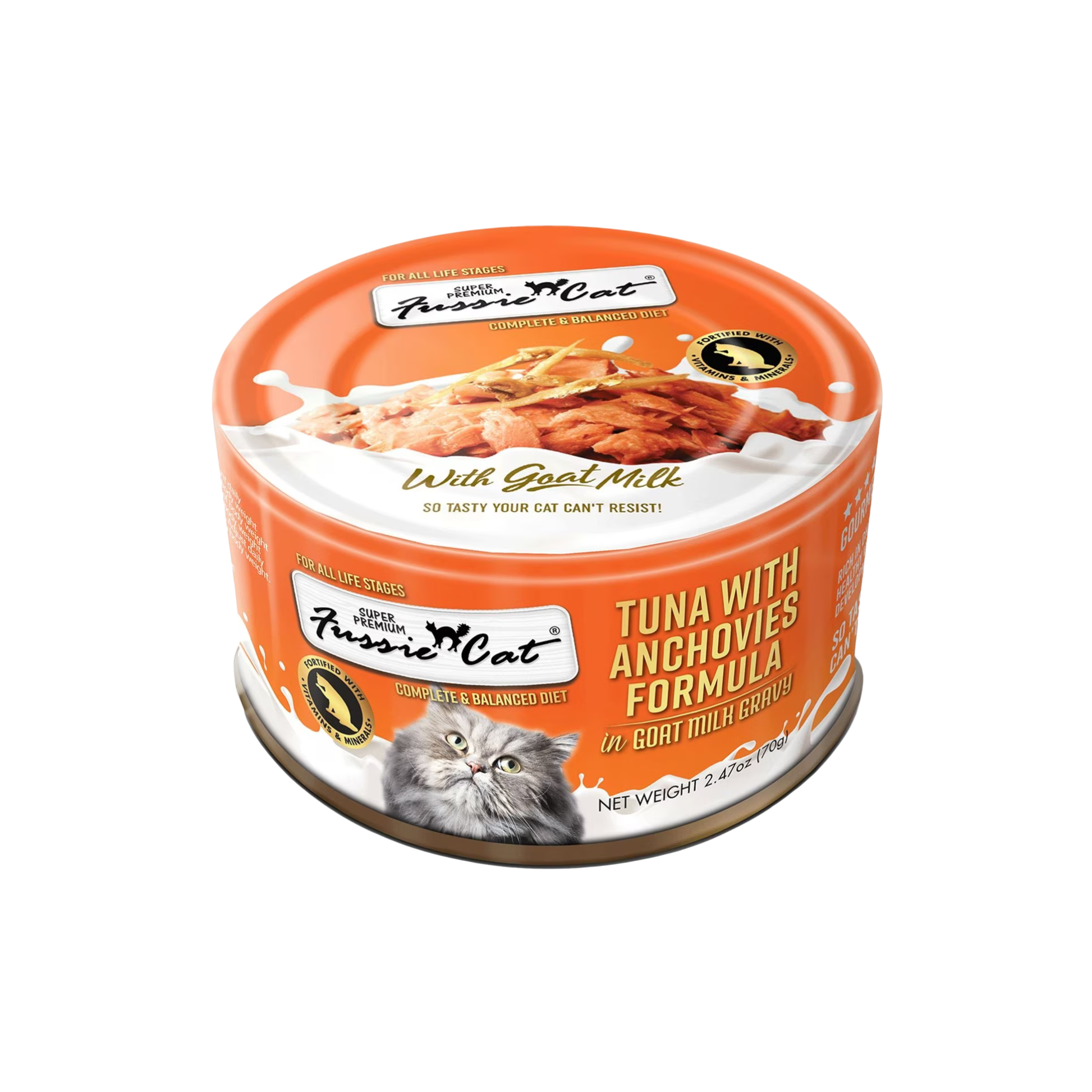 Fussie Cat Tuna with Anchovies in Goat Milk Wet Cat Food