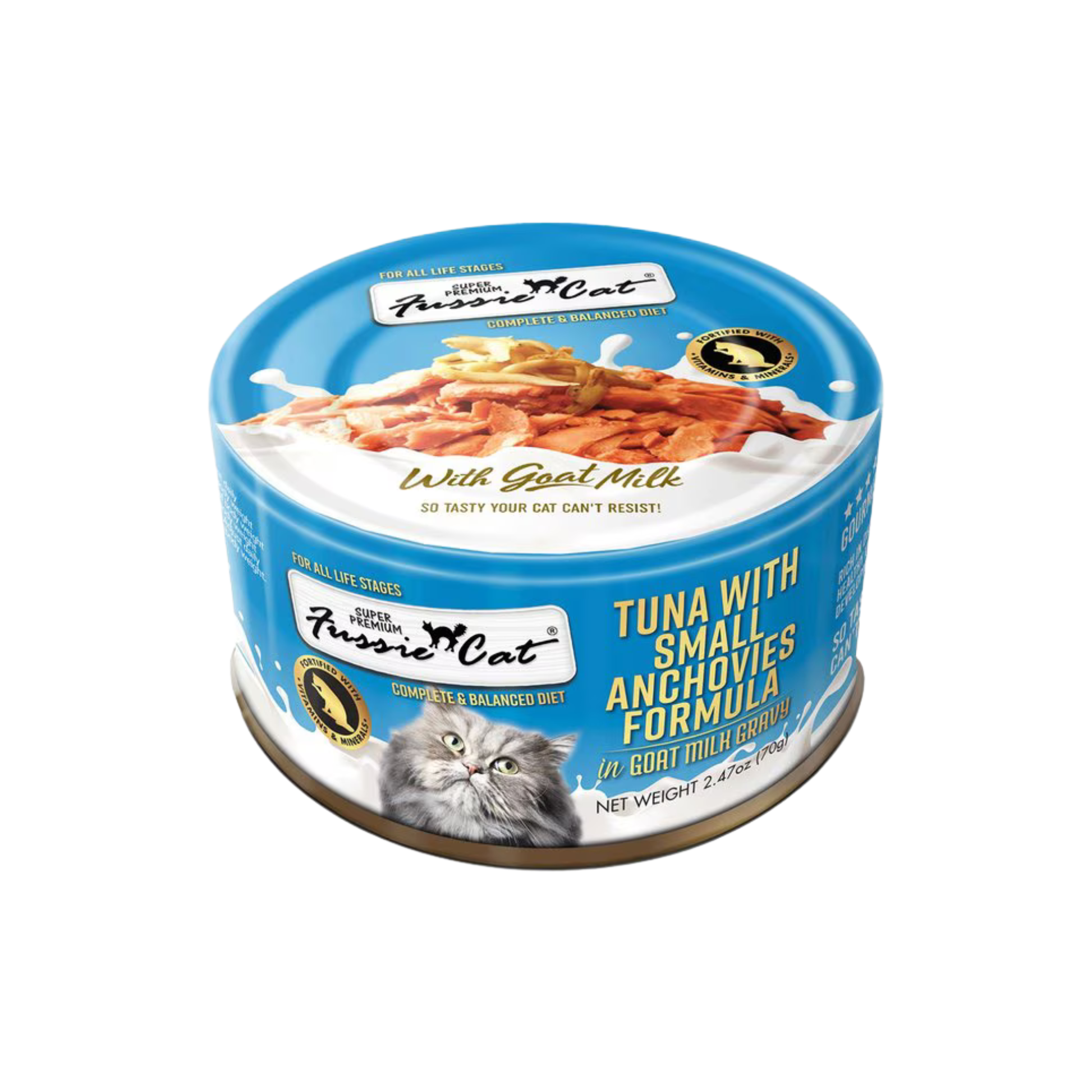 Fussie Cat Tuna with Small Anchovies in Goat Milk Wet Cat Food