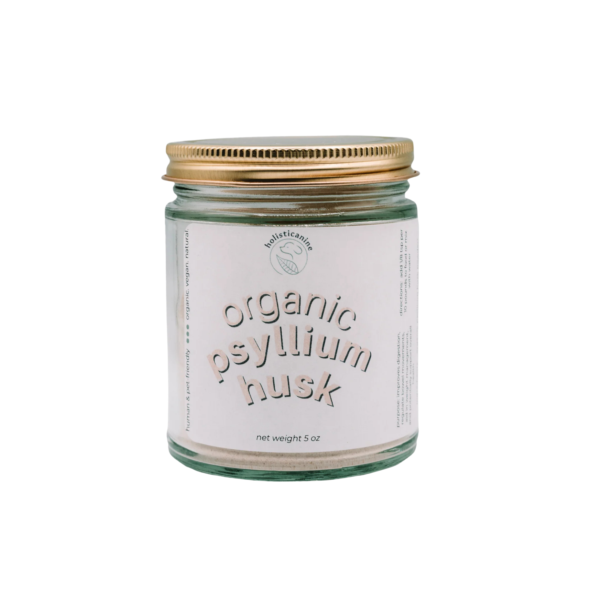 Holistic Canine Organic Psyllium Husk