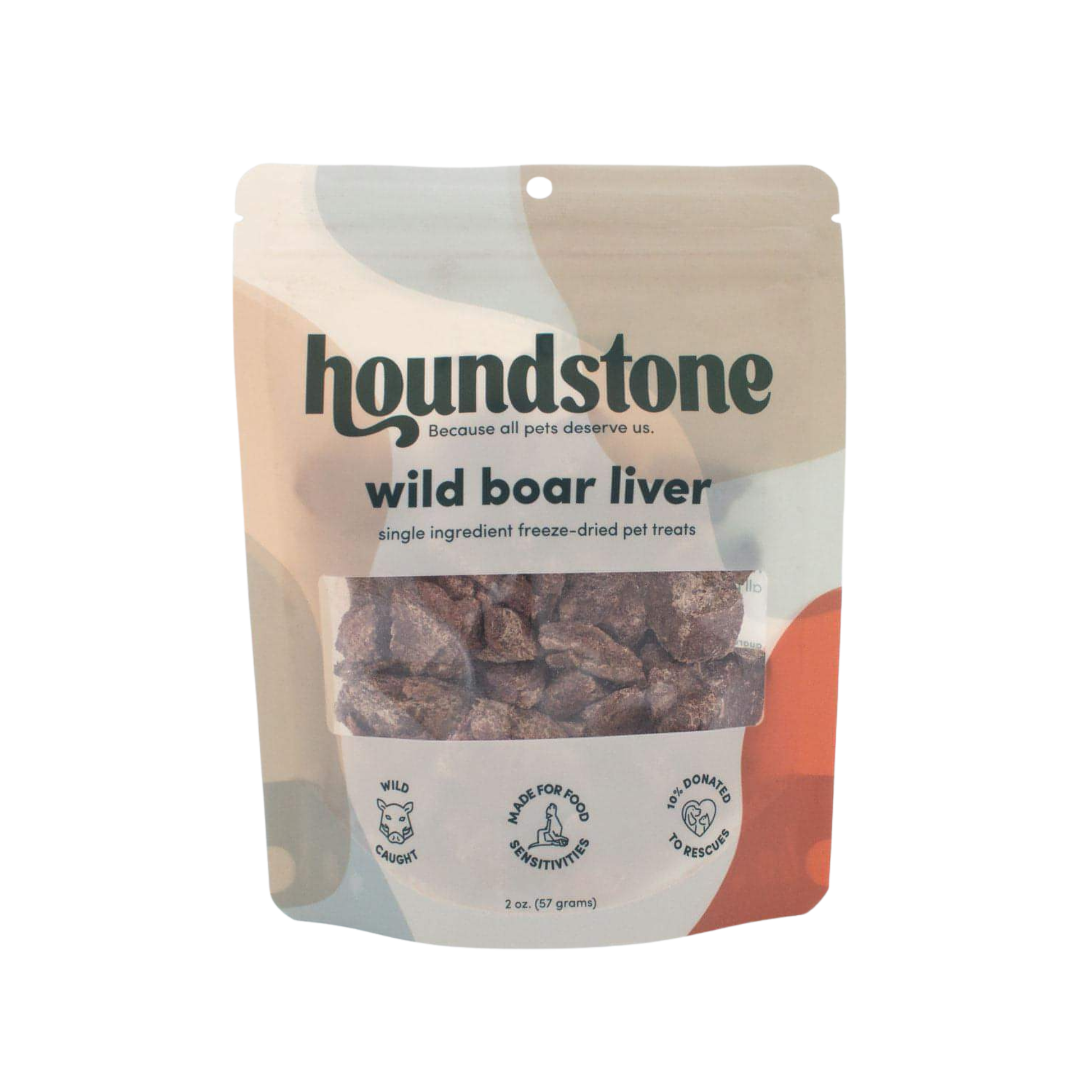 Houndstone Freeze-Dried Wild Boar Liver Dog Treats