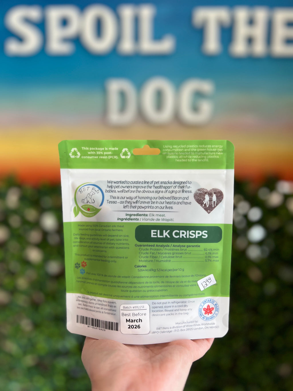 Elk Crisps - B & T Pets