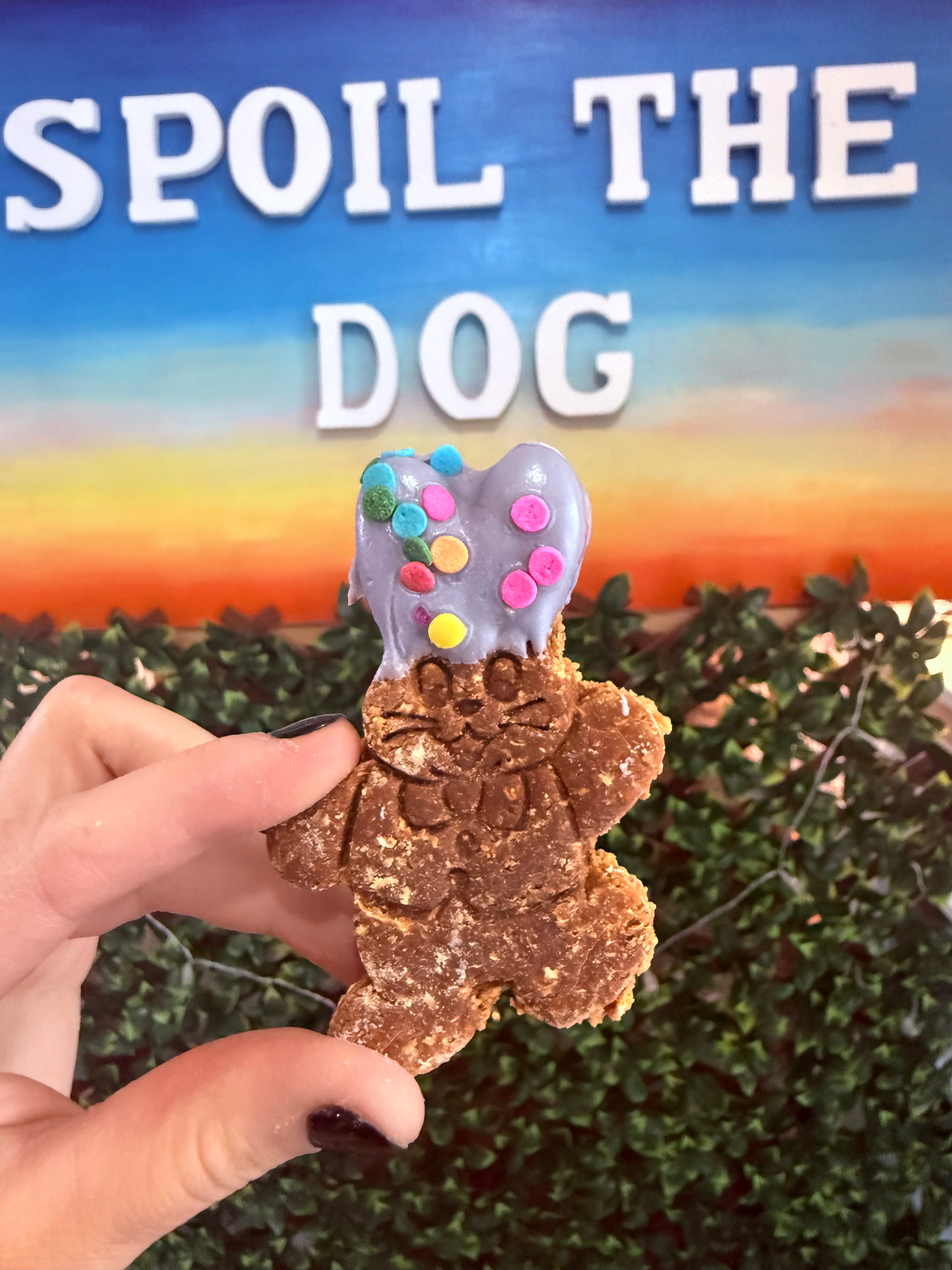 Easter 2026 Dipped Ear Bunny - Peanut Butter Dog Treat