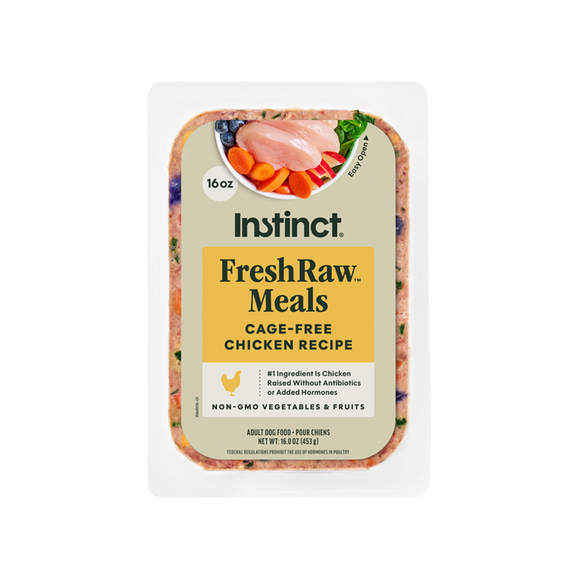 Instinct FreshRaw Meals Cage-Free Chicken Recipe Dog Food