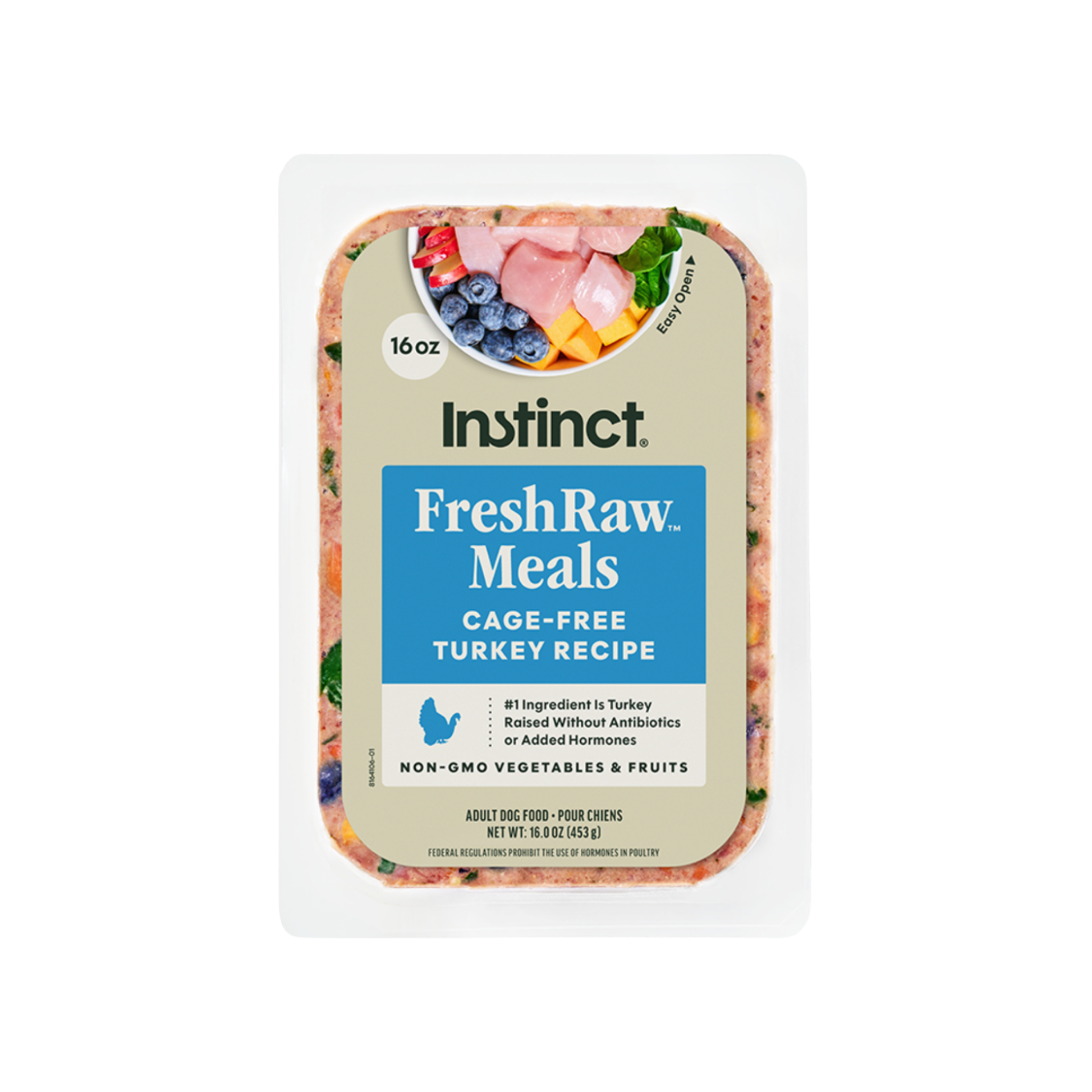 Instinct FreshRaw Meals Cage-Free Turkey Recipe Dog Food