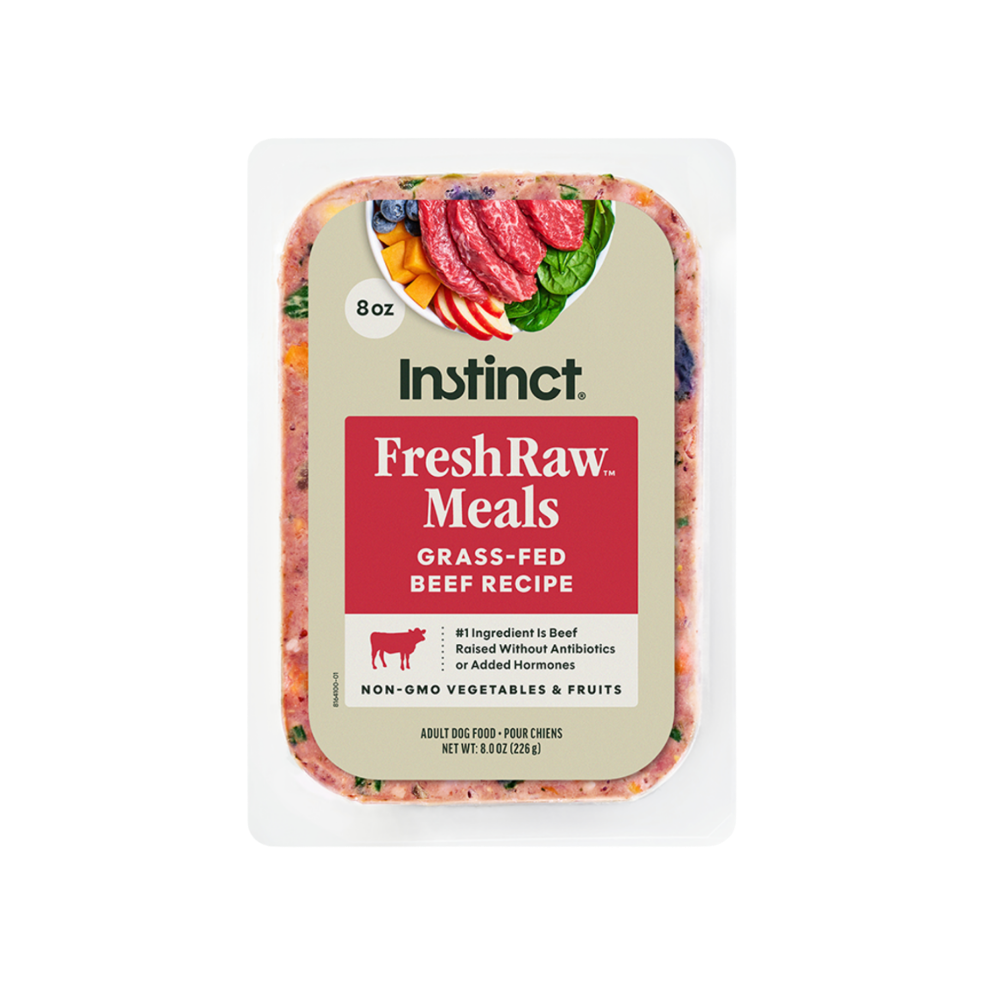 Instinct FreshRaw Meals Grass-Fed Beef Recipe for Dogs
