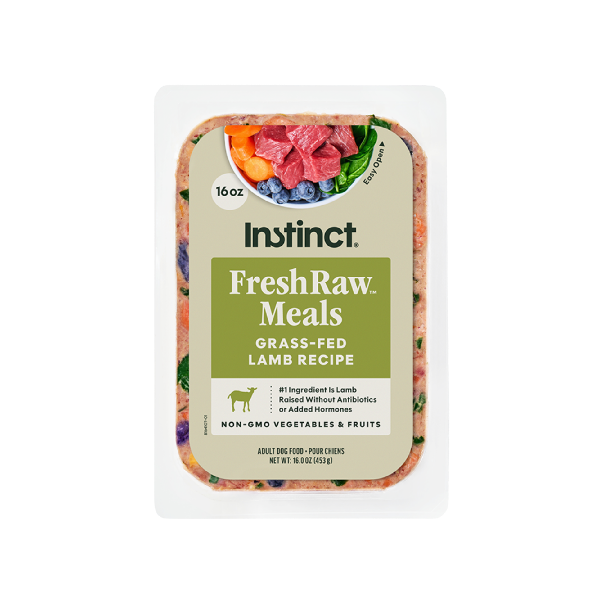 Instinct FreshRaw Meals Grass-Fed Lamb Recipe Dog Food