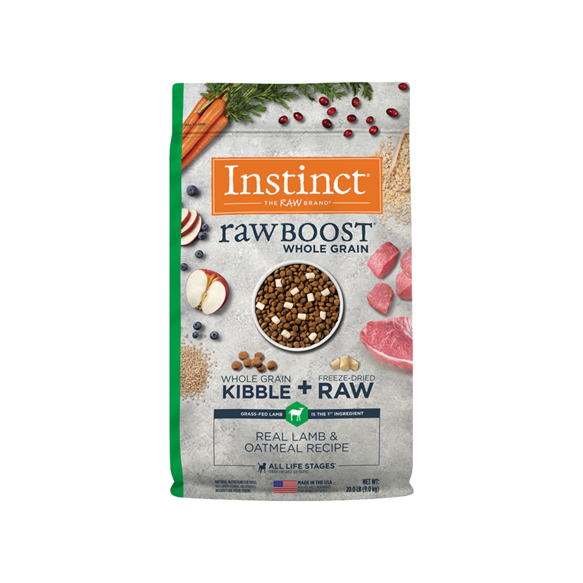 Instinct RawBoost Whole Grain Real Lamb & Oatmeal Recipe Dry Dog Food