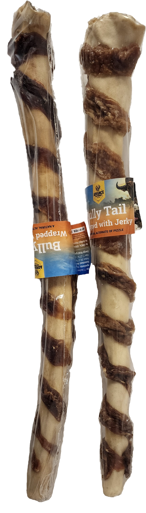 Buffalo Tail Wrapped with Jerky –Dog Chew | Grain-Free, Long-Lasting Treat for Aggressive Chewers, Natural
