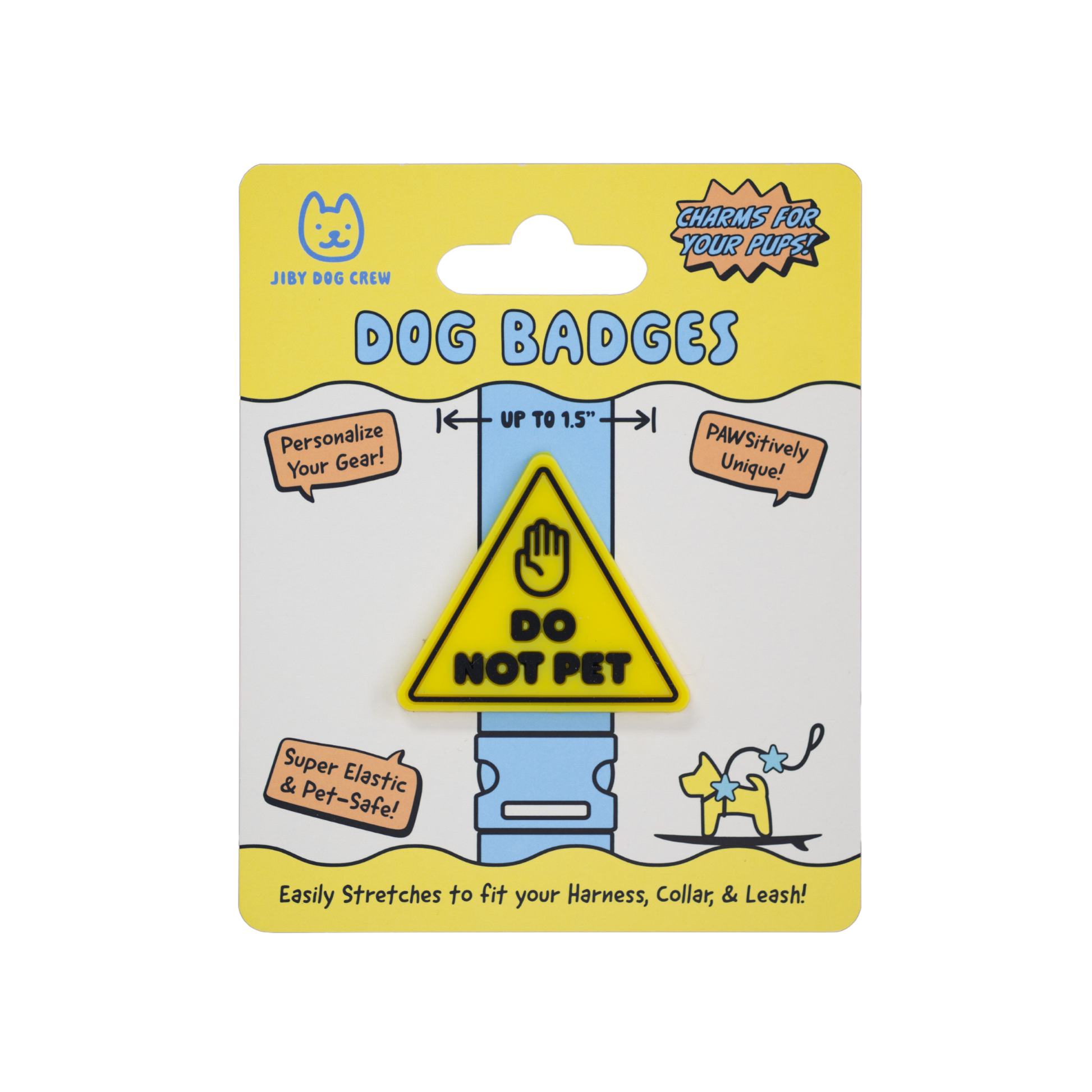 Jiby Do Not Pet Dog Badge