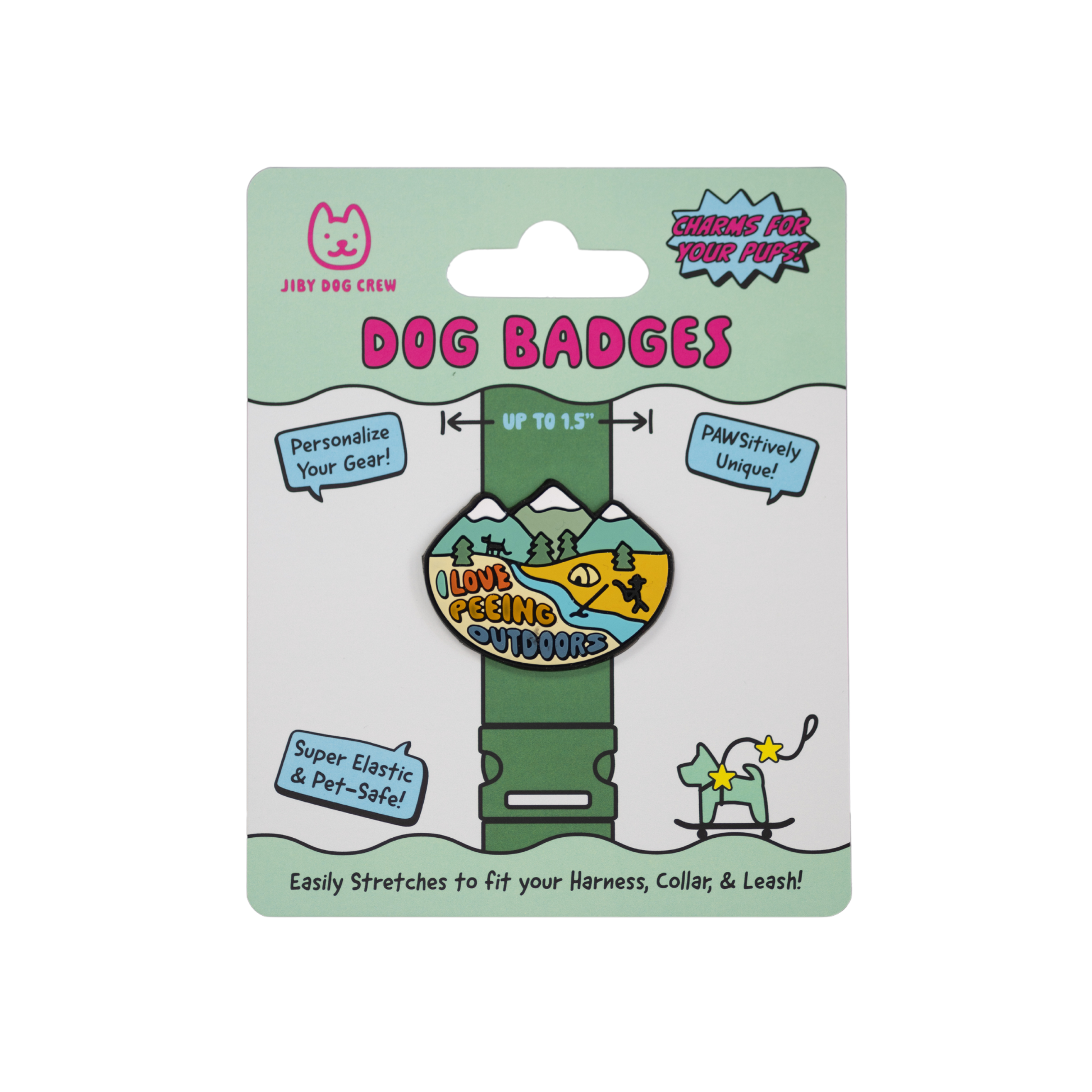 Jiby Outdoors Dog Badge