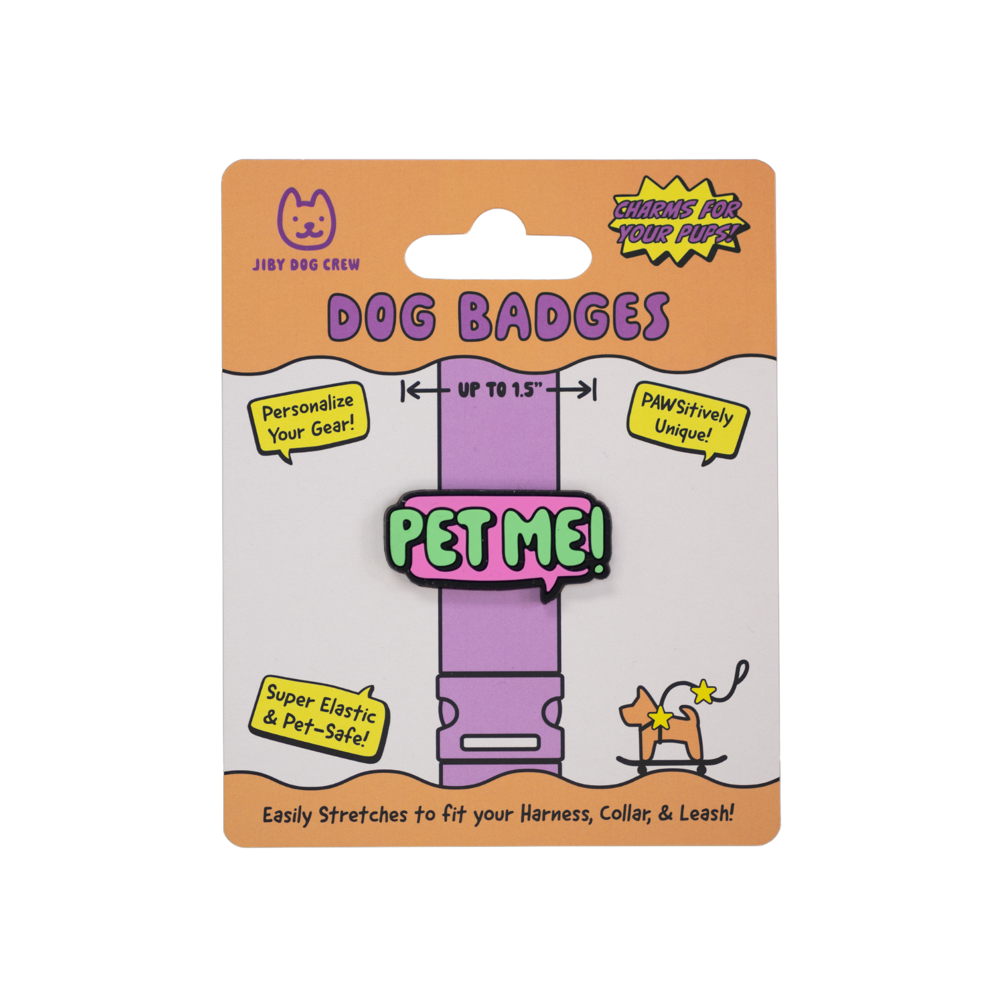 Jiby Pet Me Dog Badge
