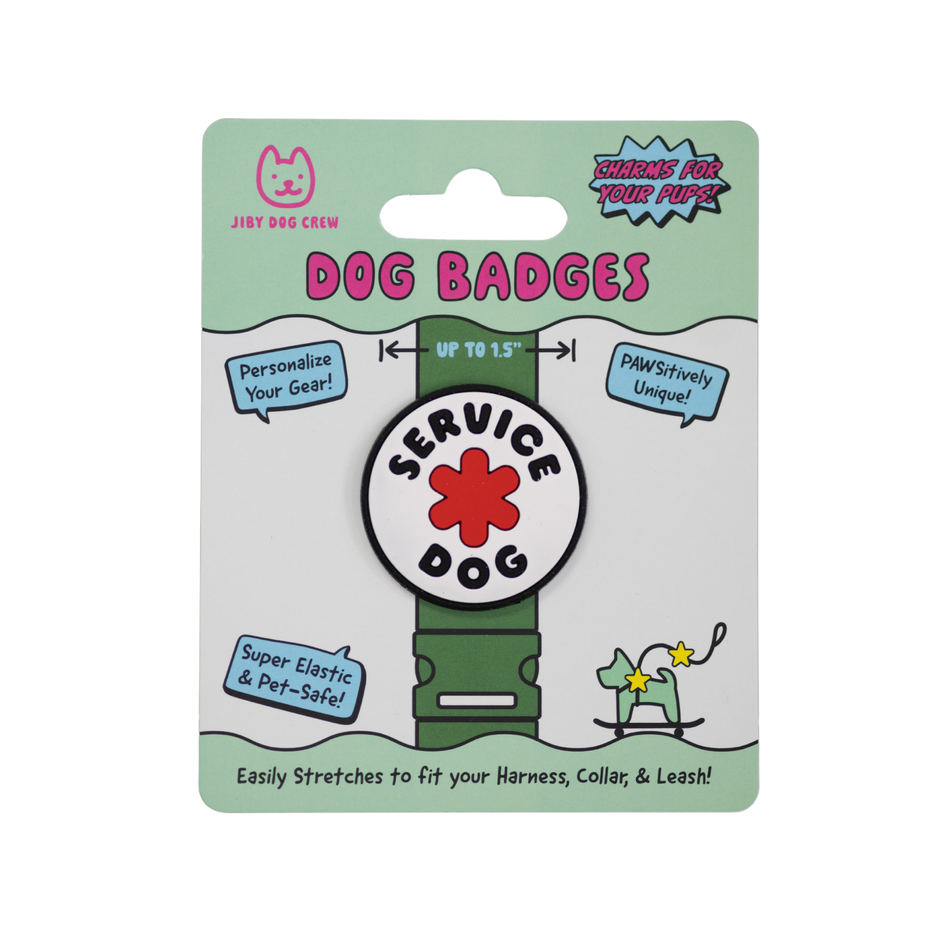 Jiby Service Dog Badge