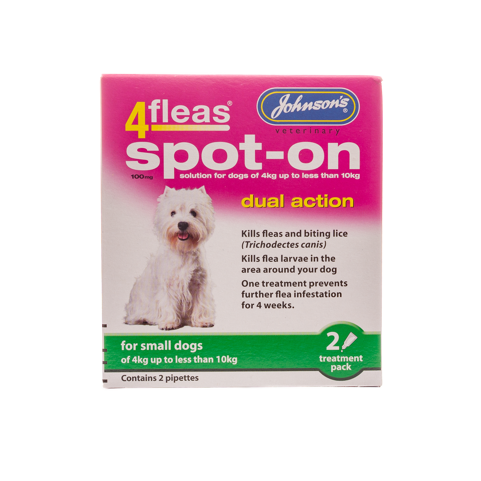 4 Fleas Spot-on for Small Dogs 4 – 10kg