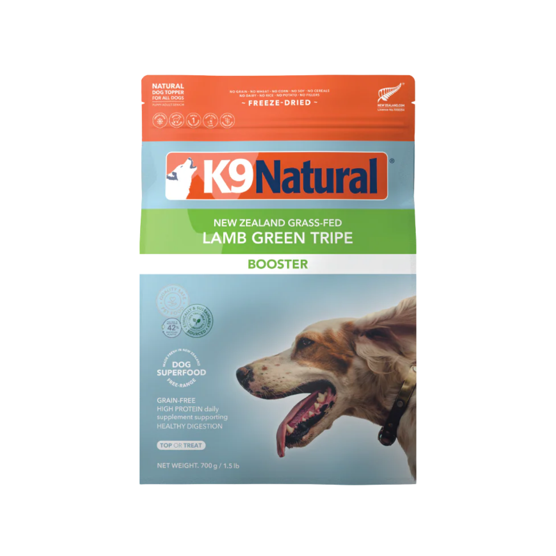 K9 Natural New Zealand Lamb Green Tripe Freeze-Dried Booster for Dogs
