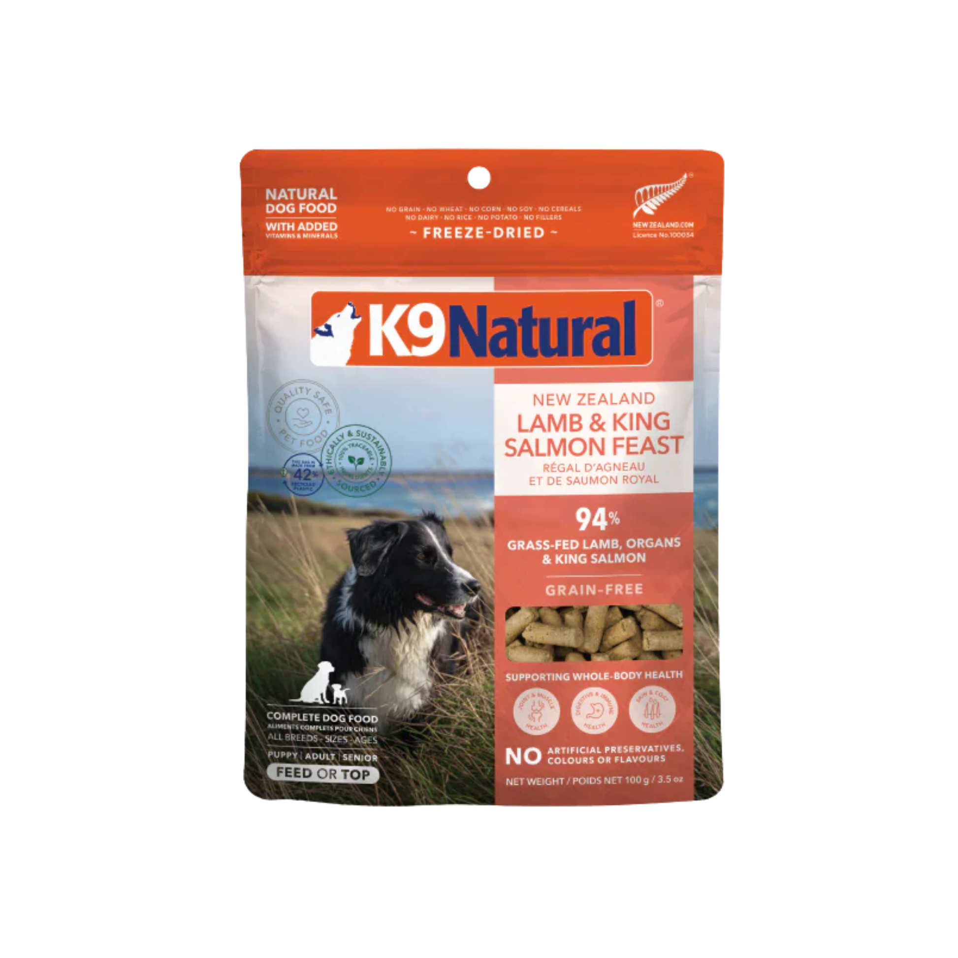 K9 Natural New Zealand Lamb & King Salmon Feast Freeze-Dried Dog Food