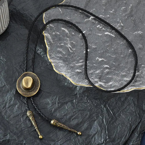 Bohemian Western Leather Necklace - Bold Unisex Accessory