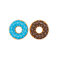 Zippy Paws Latex Donutz 2-Pack Chocolate and Blueberry Dog Toy