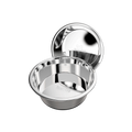 Mighty Paw Stainless Steel Dog Bowls 2pck