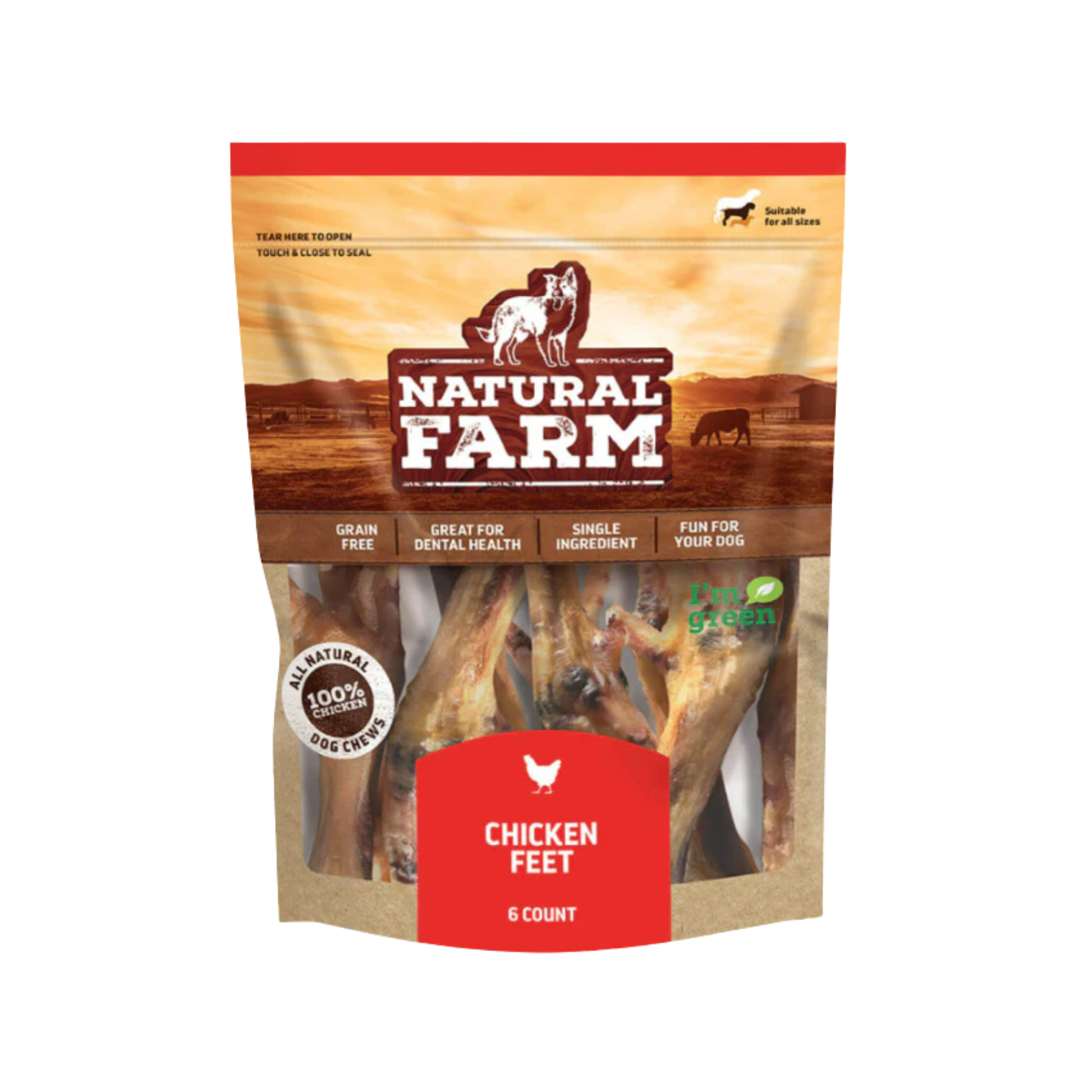Natural Farm Chicken Feet for Dogs