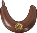 Natural Leather Horseshoe Dog Toy – Water Buffalo Leather, Coconut Fiber Filled, Triple-Stitched, Eco-Friendly, Durable