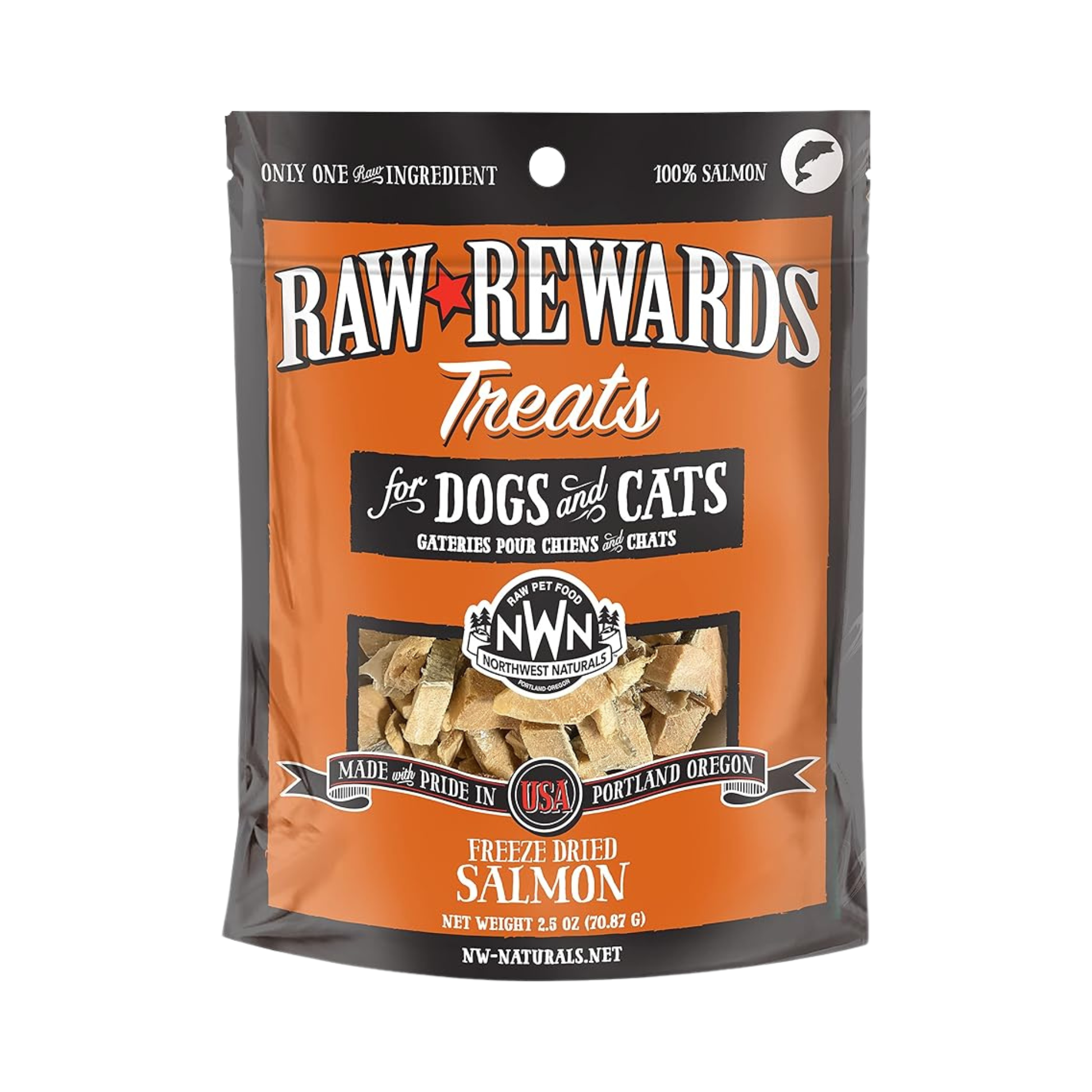 Northwest Naturals Raw Rewards Freeze-Dried Salmon for Dogs & Cats