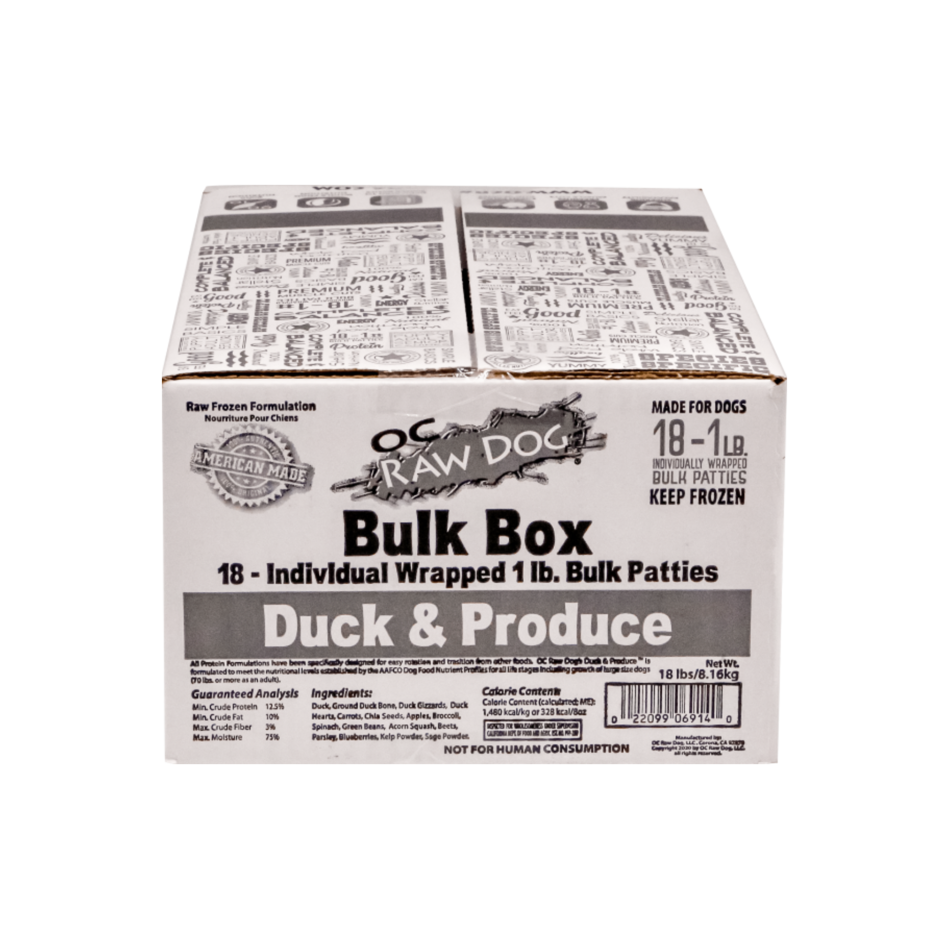 OC Raw Duck & Product Bulk Box