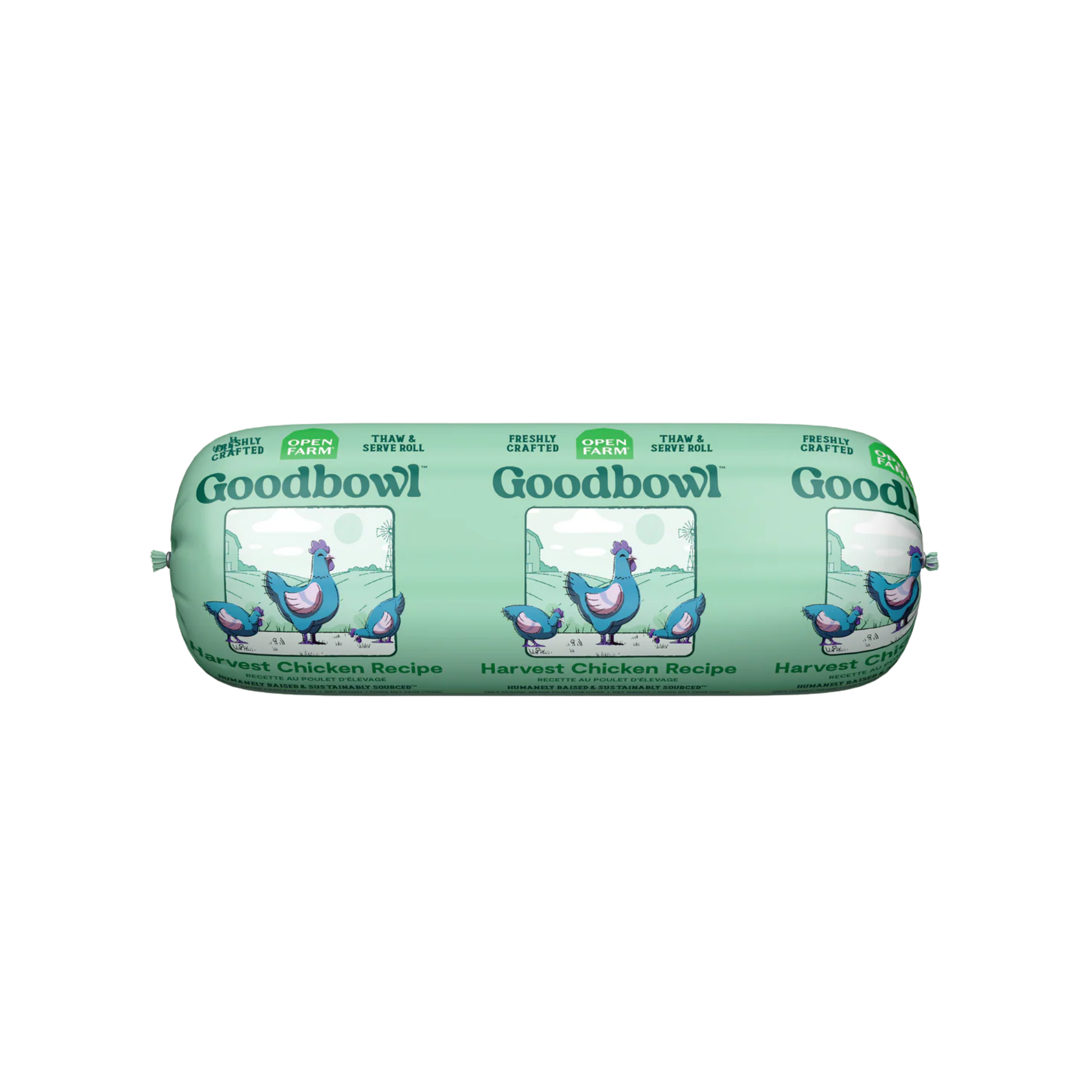 Open Farm Goodbowl Harvest Chicken Freshly Crafted Roll for Dogs