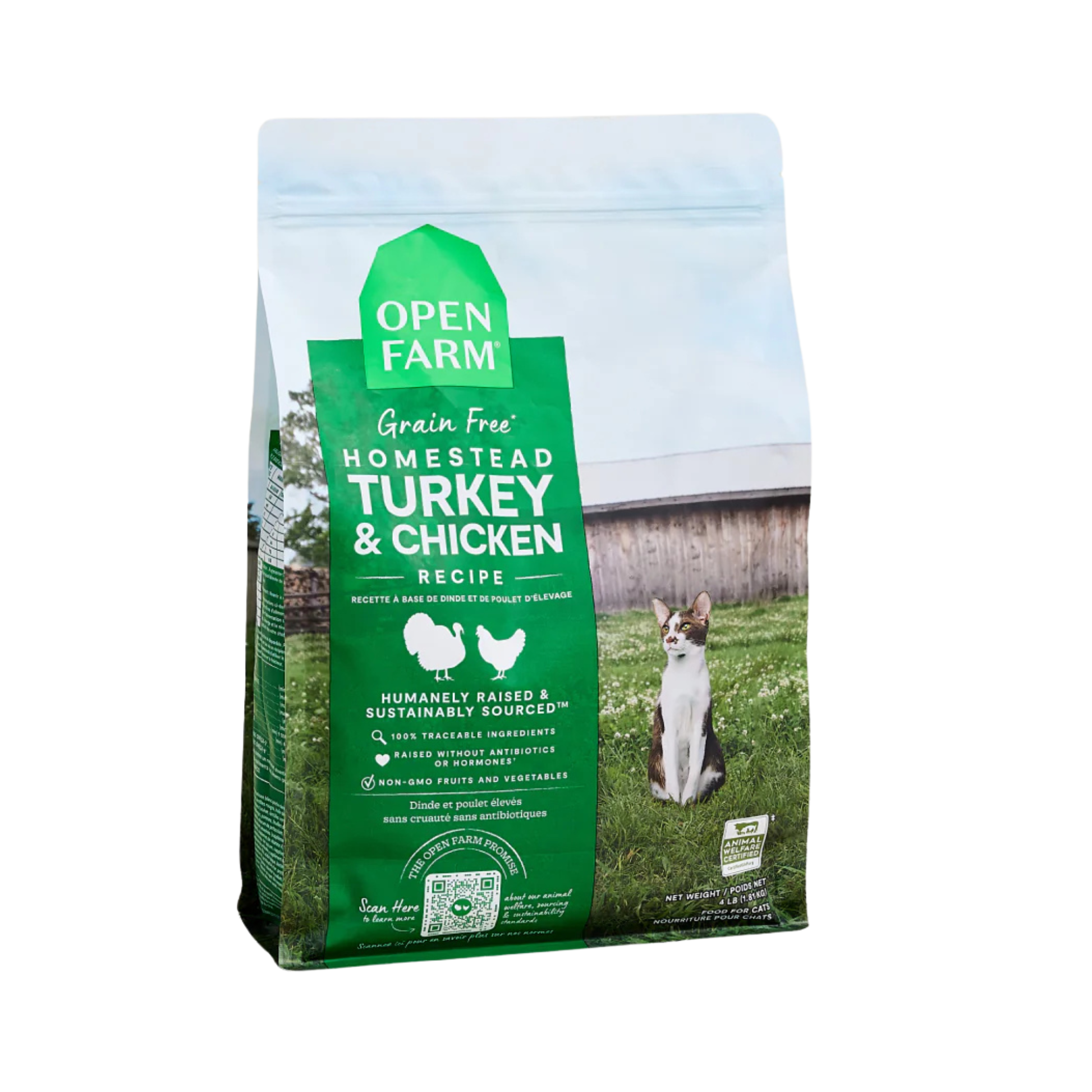Open Farm Homestead Turkey & Chicken Grain-Free Cat Kibble
