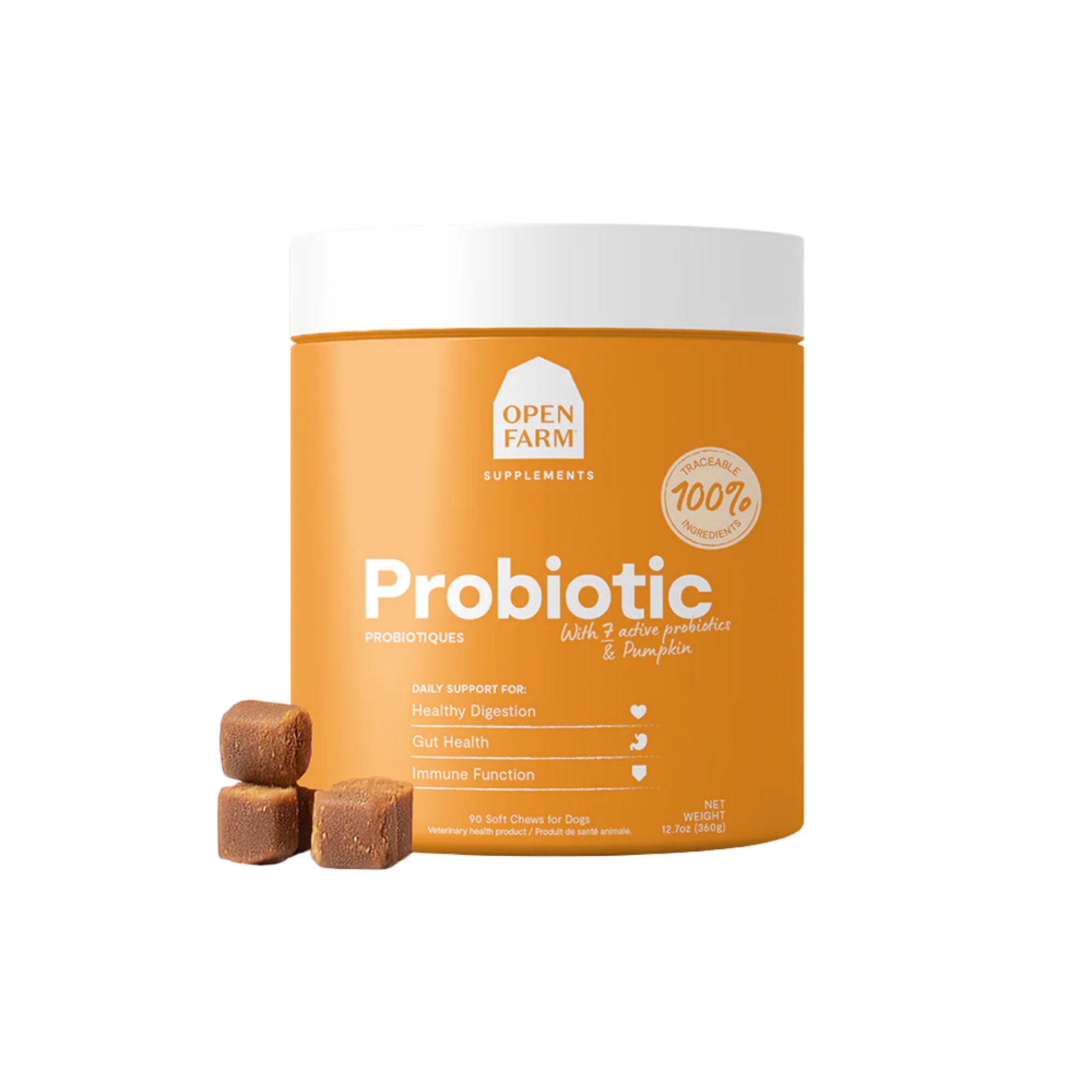 Open Farm Probiotic Food Supplement Chews for Dogs