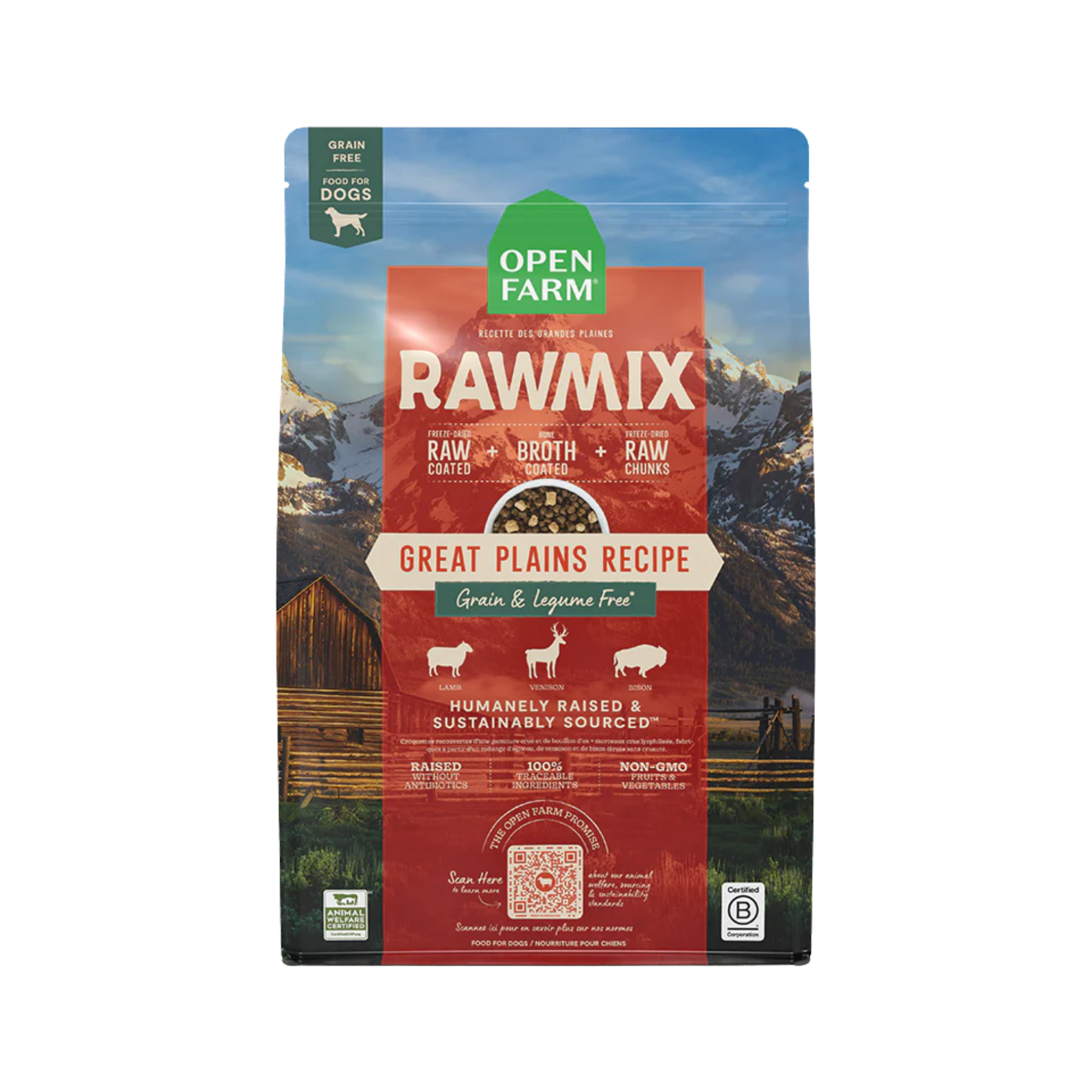Open Farm RawMix Great Plains Grain-Free Dry Dog Food