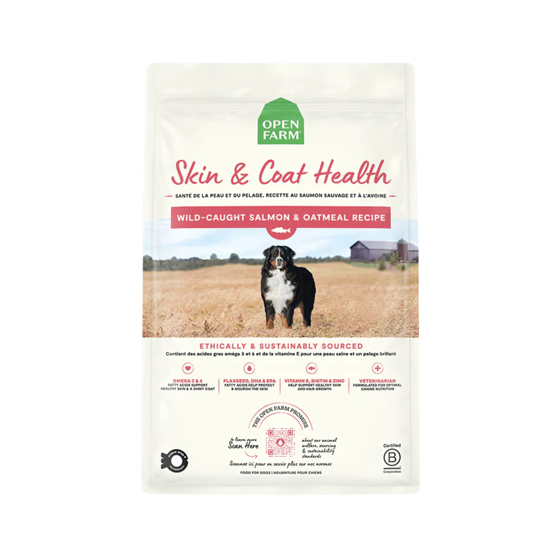 Open Farm Salmon & Oatmeal Skin & Coat Health Dry Dog Food