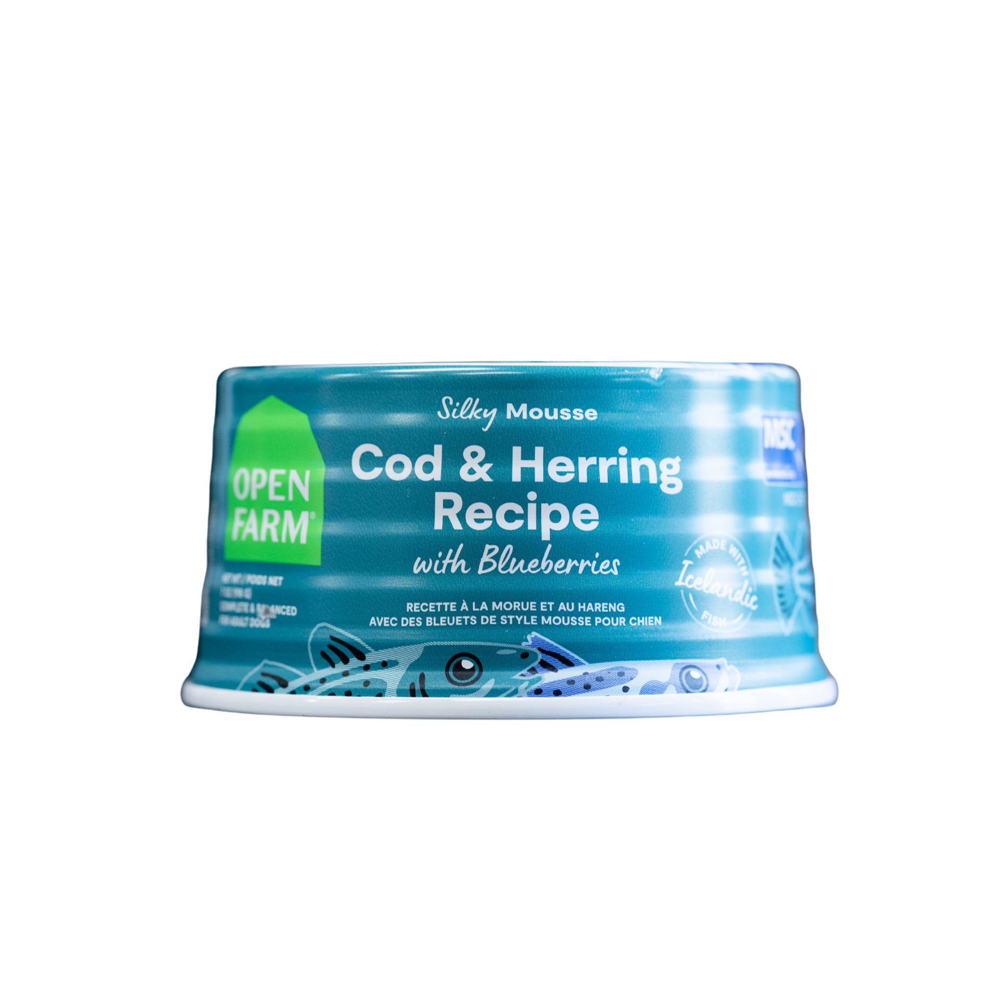 Open Farm Silky Mousse Cod & Herring Recipe with Blueberries