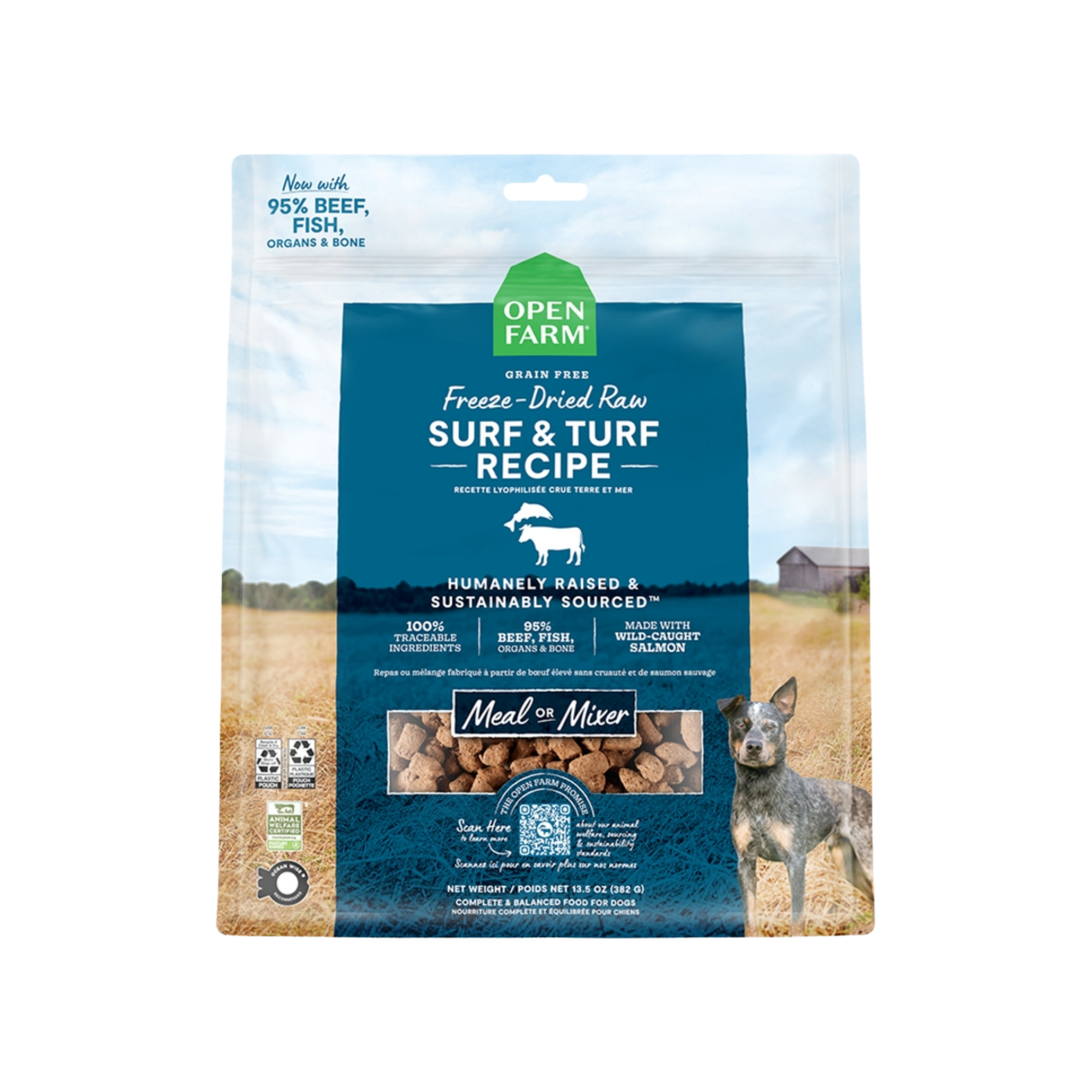 Open Farm Surf & Turf Freeze-Dried Raw Morsels for Dogs