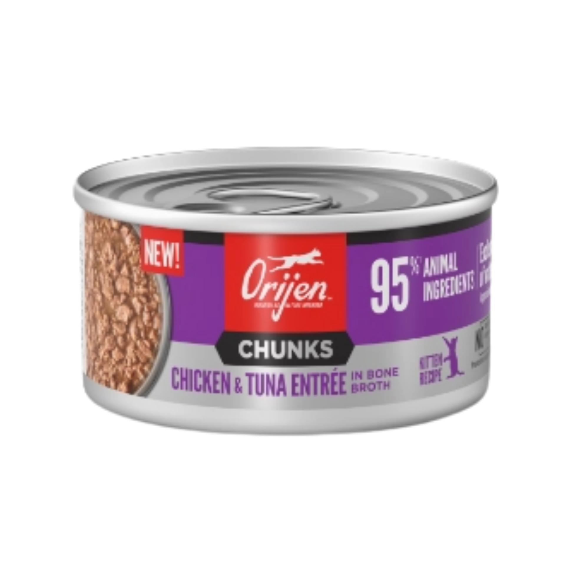 Orijen Chunks & Shreds, Chicken & Tuna Recipe for Kittens
