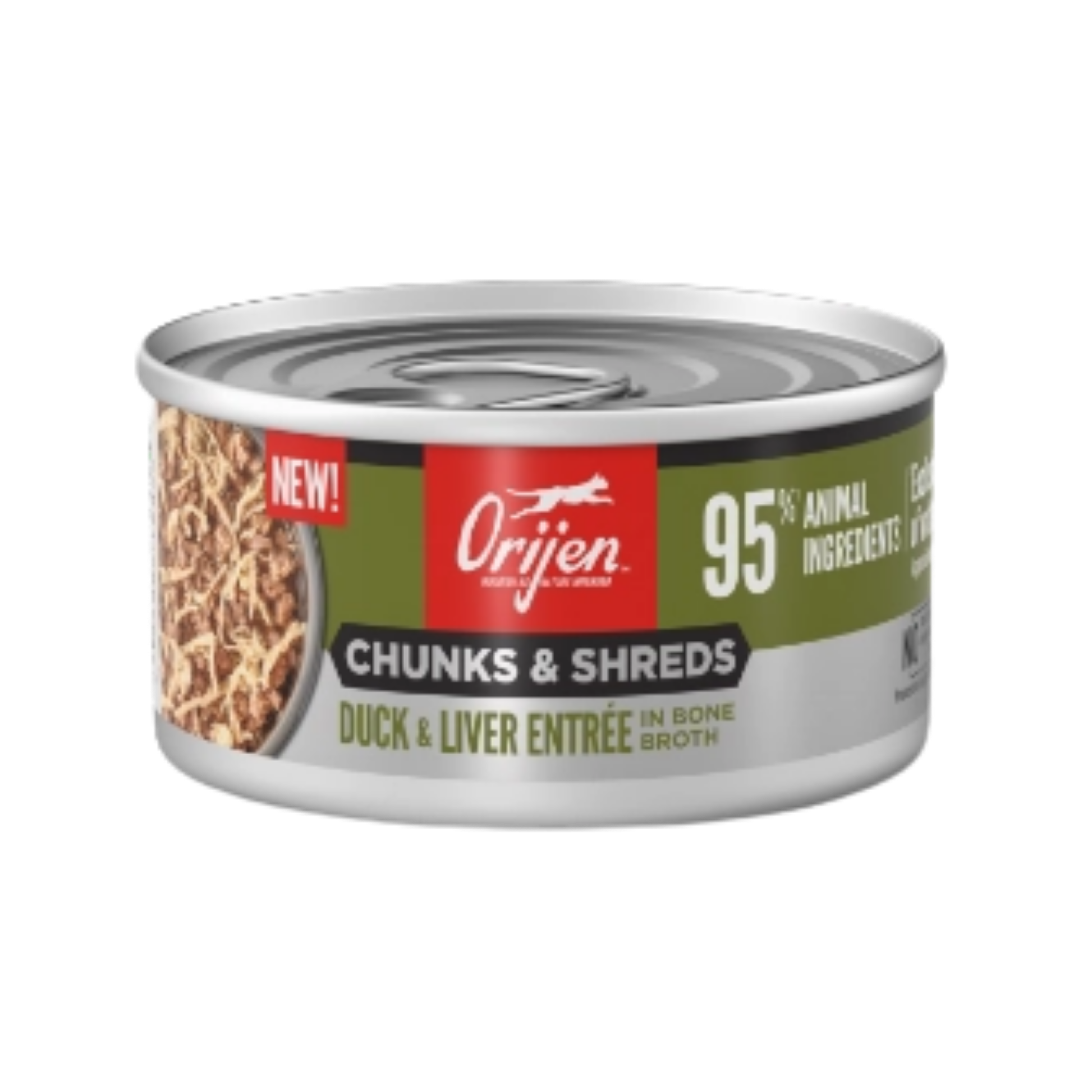 Orijen Chunks & Shreds, Duck & Liver Entrée Wet Cat Food
