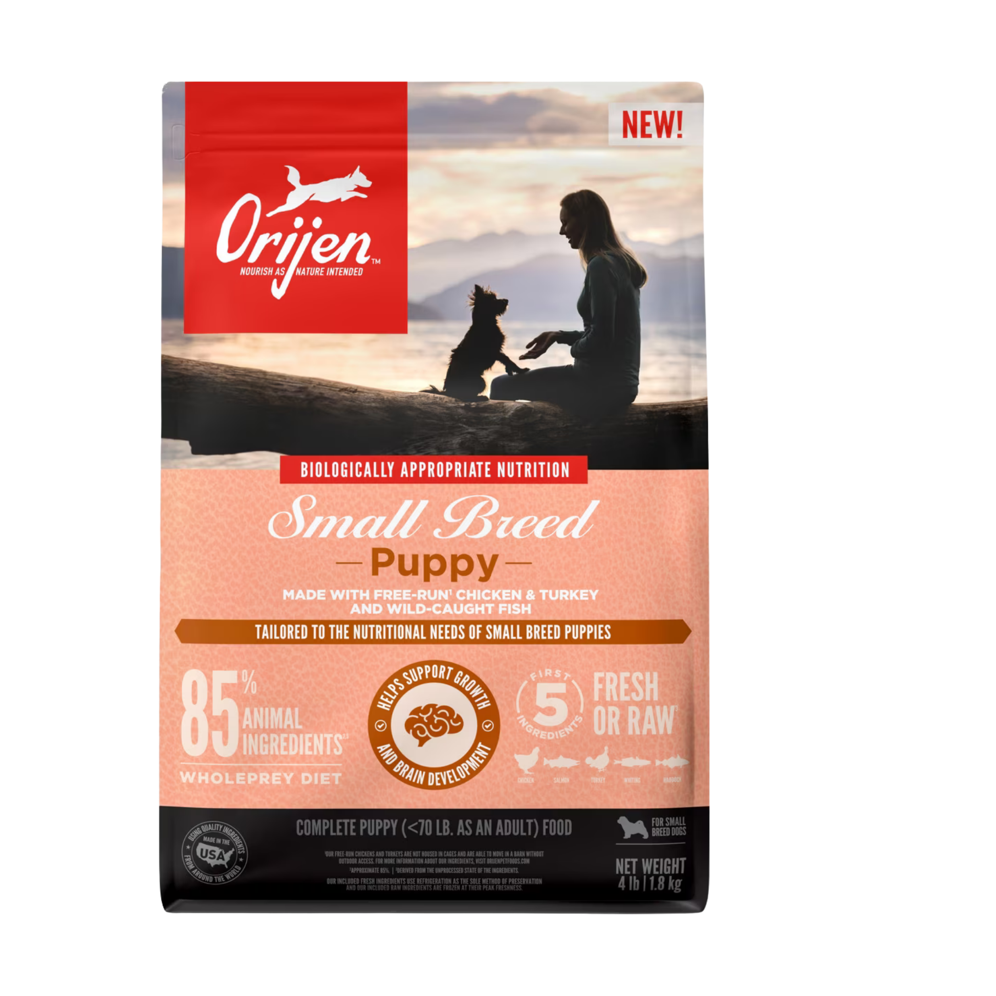 Orijen High-Protein Small Breed Puppy Grain Free Dry Dog Food