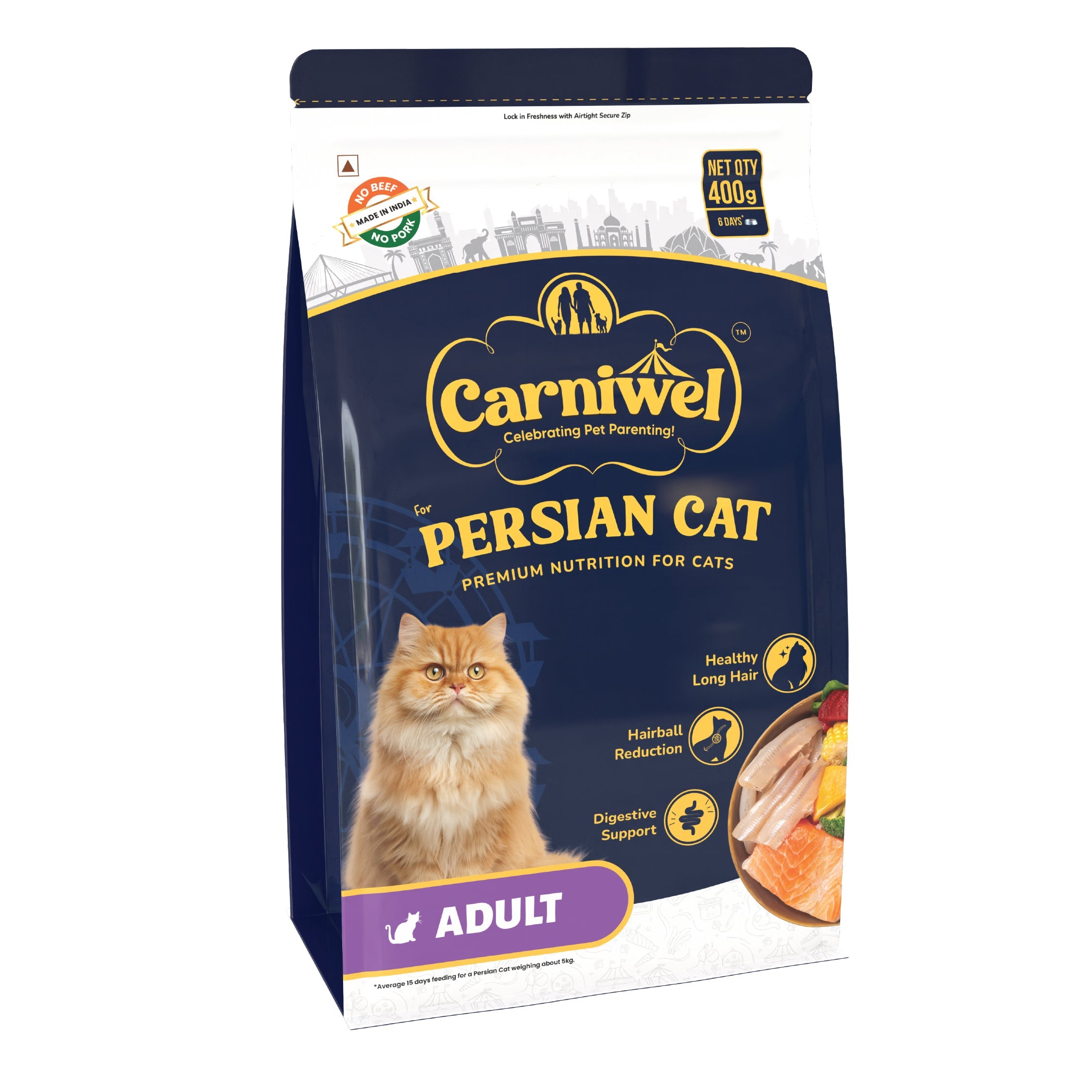 Carniwel Fresh Fish & Shrimp and Persian Cat Food, Adult (Pack of 2)
