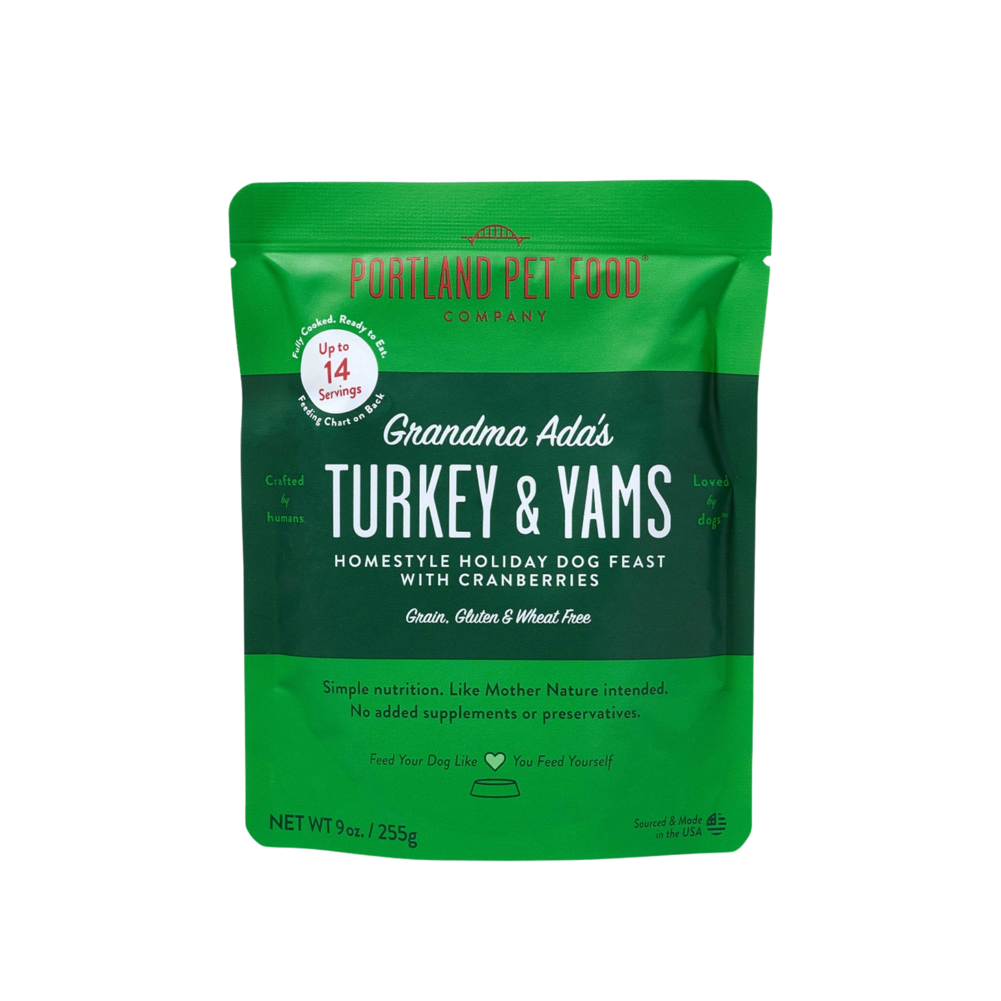 Portland Pet Food Company Grandma Ada's Turkey & Yams for Dogs