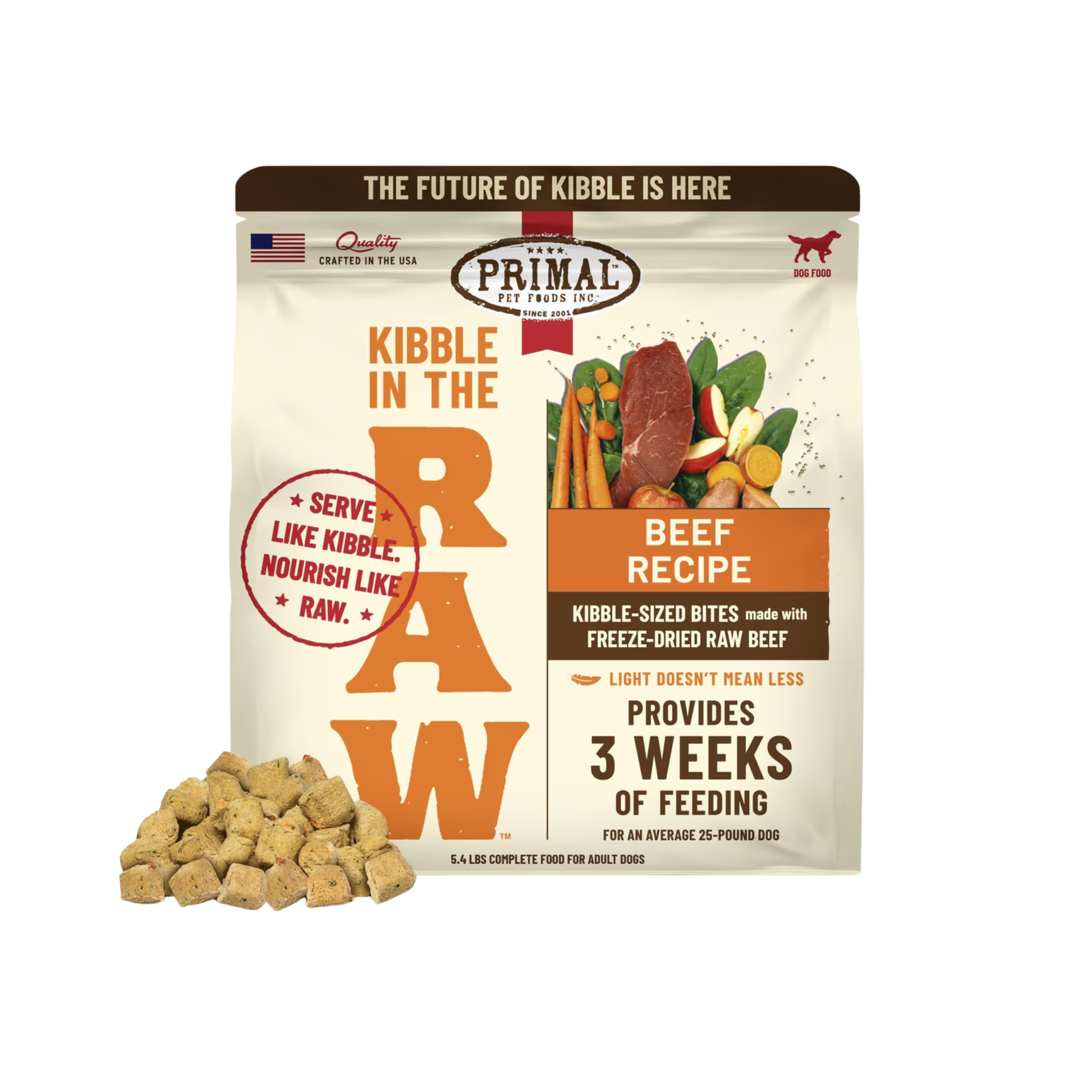 Primal Kibble in the Raw Dog Food