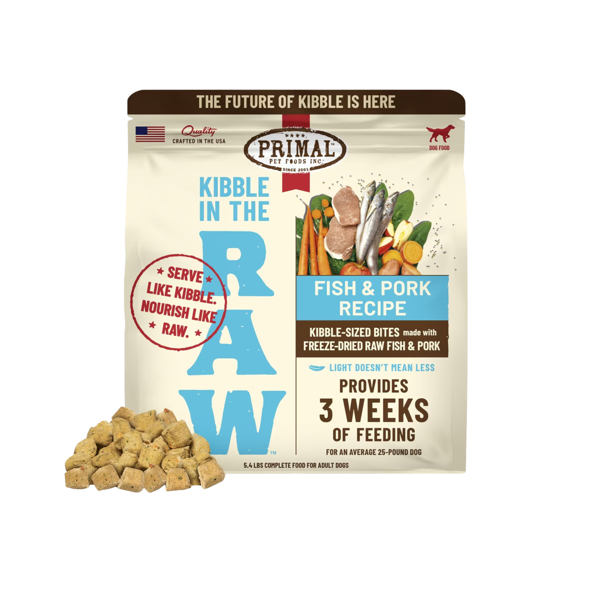 Primal Kibble in the Raw Dog Food