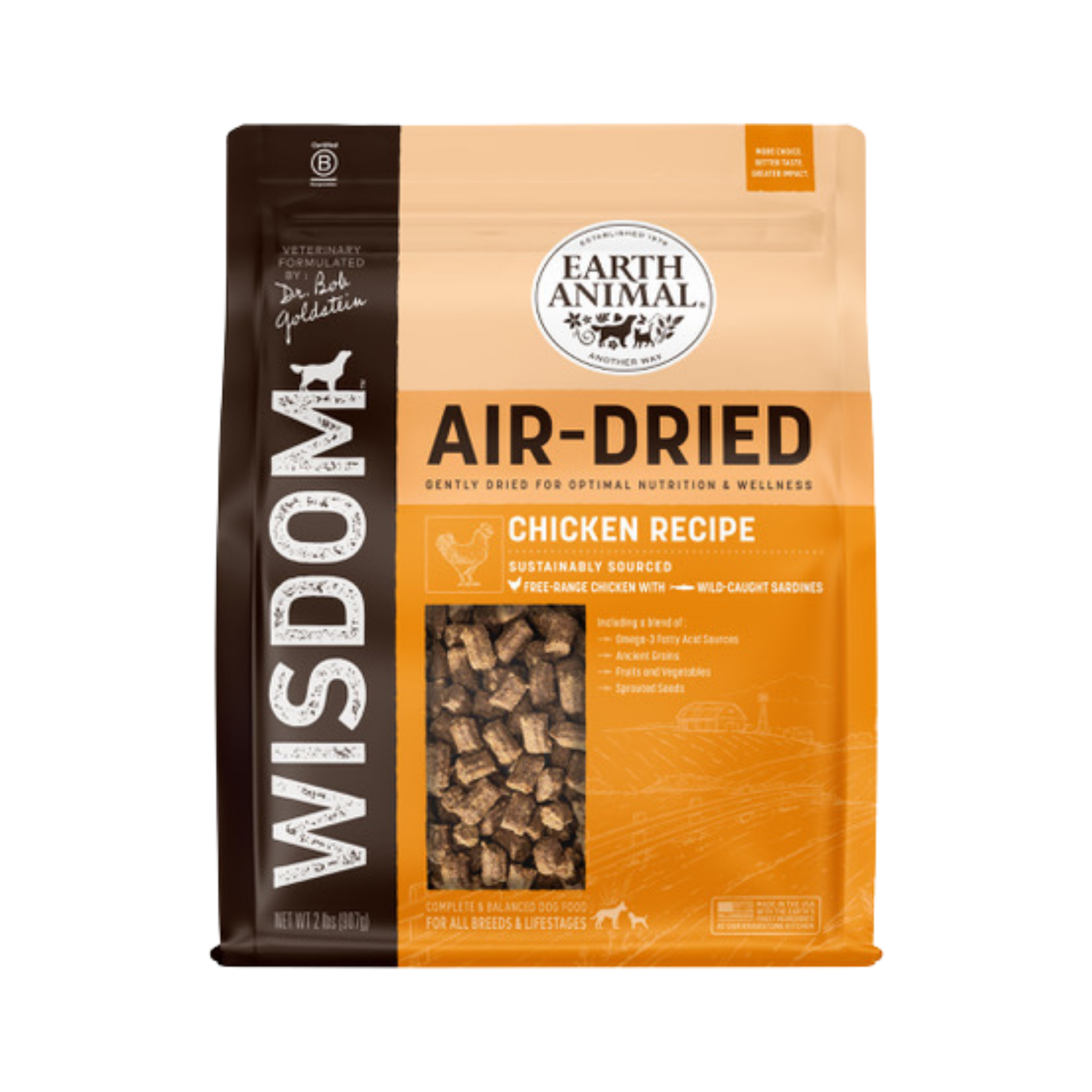 Earth Animal Wisdom Air-Dried Chicken Recipe Dog Food