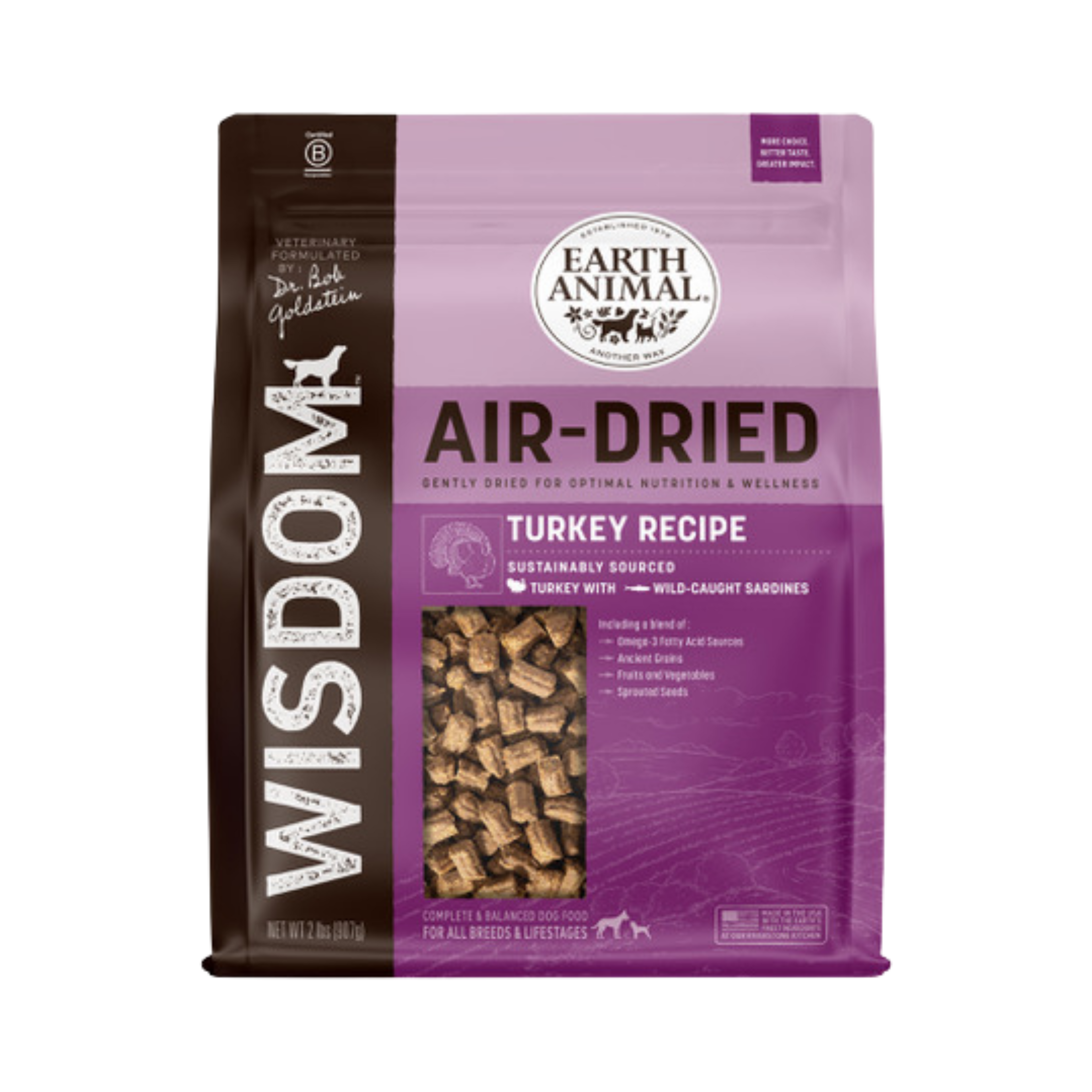 Earth Animal Wisdom Air-Dried Turkey Recipe Dog Food