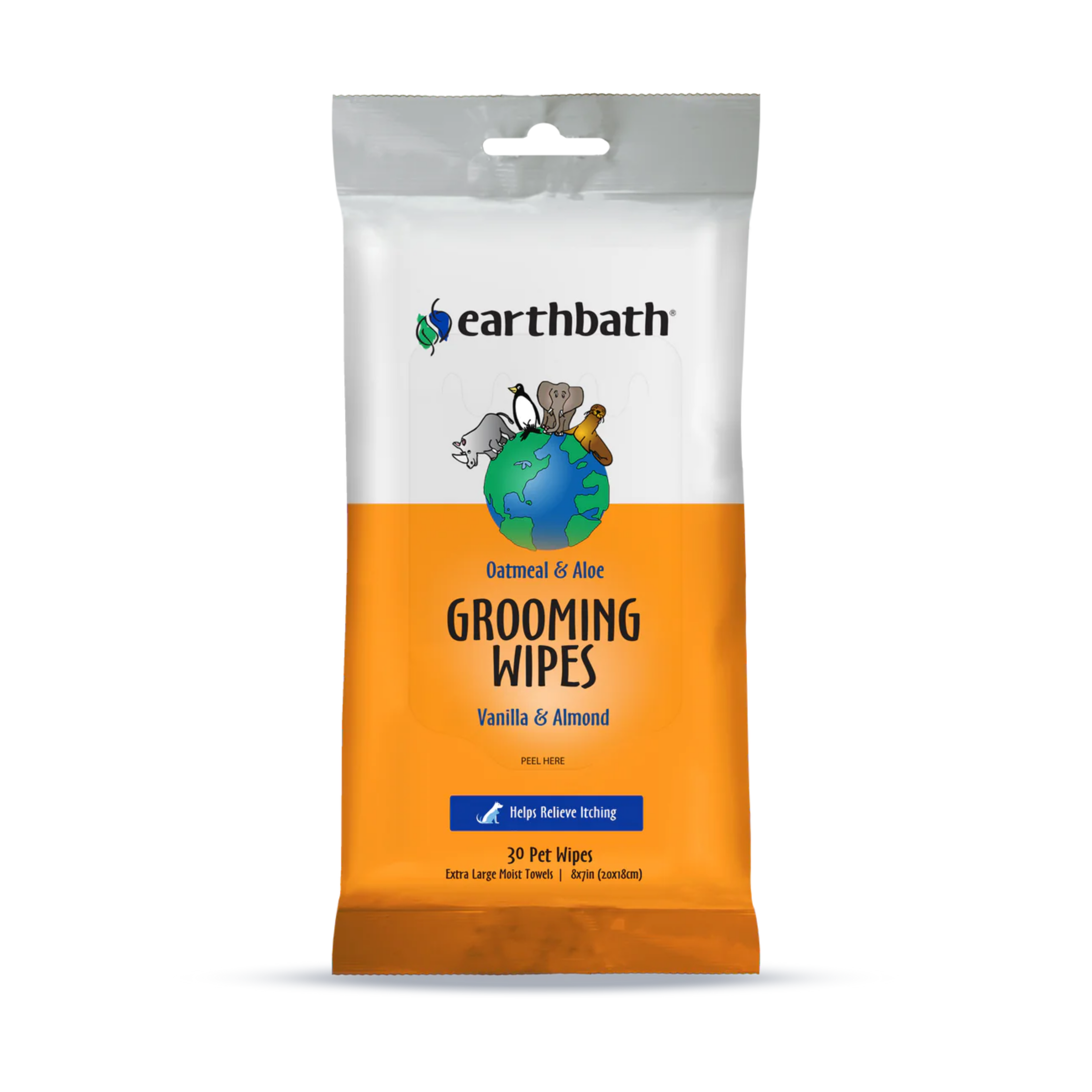 Earthbath Grooming Wipes - Oatmeal & Aloe: Vanilla & Almond