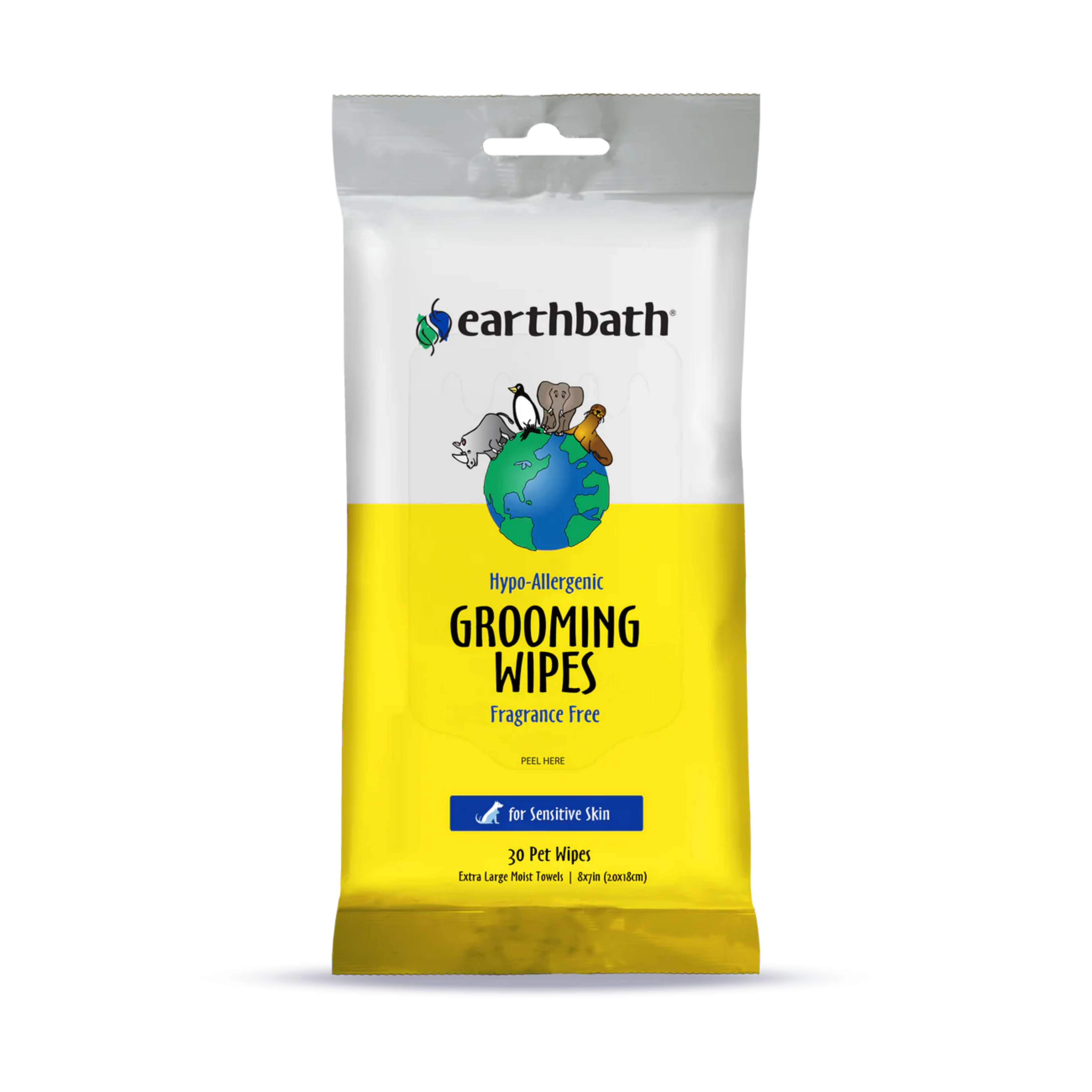 Earthbath Hypoallergenic Grooming Wipes - Fragrance Free